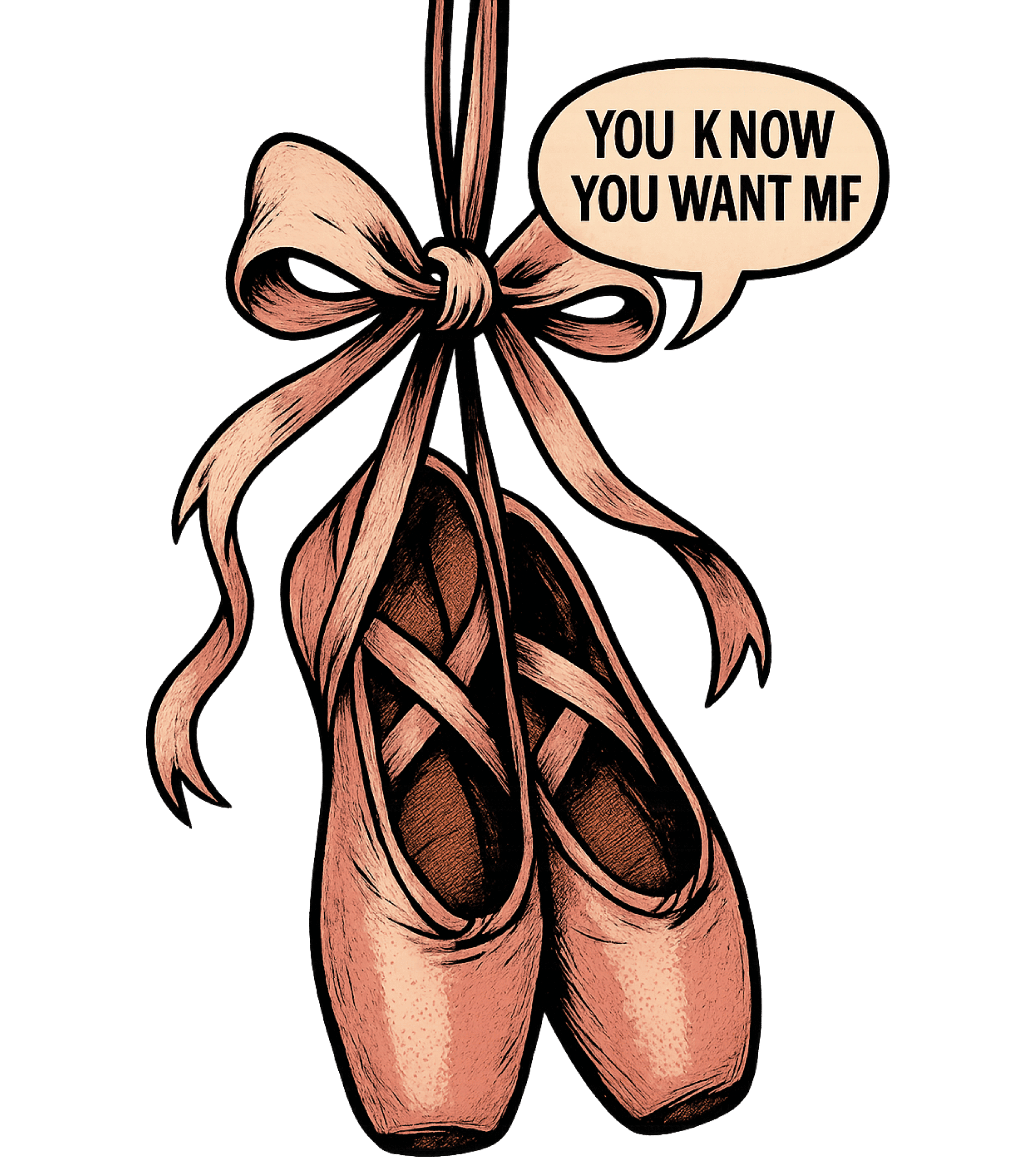 Ballet shoes, you know you want me , Casual Graphic Unisex T-Shirt product thumbnail image Ballet shoes, you know you want me , Casual Graphic Unisex T-Shirt product thumbnail image