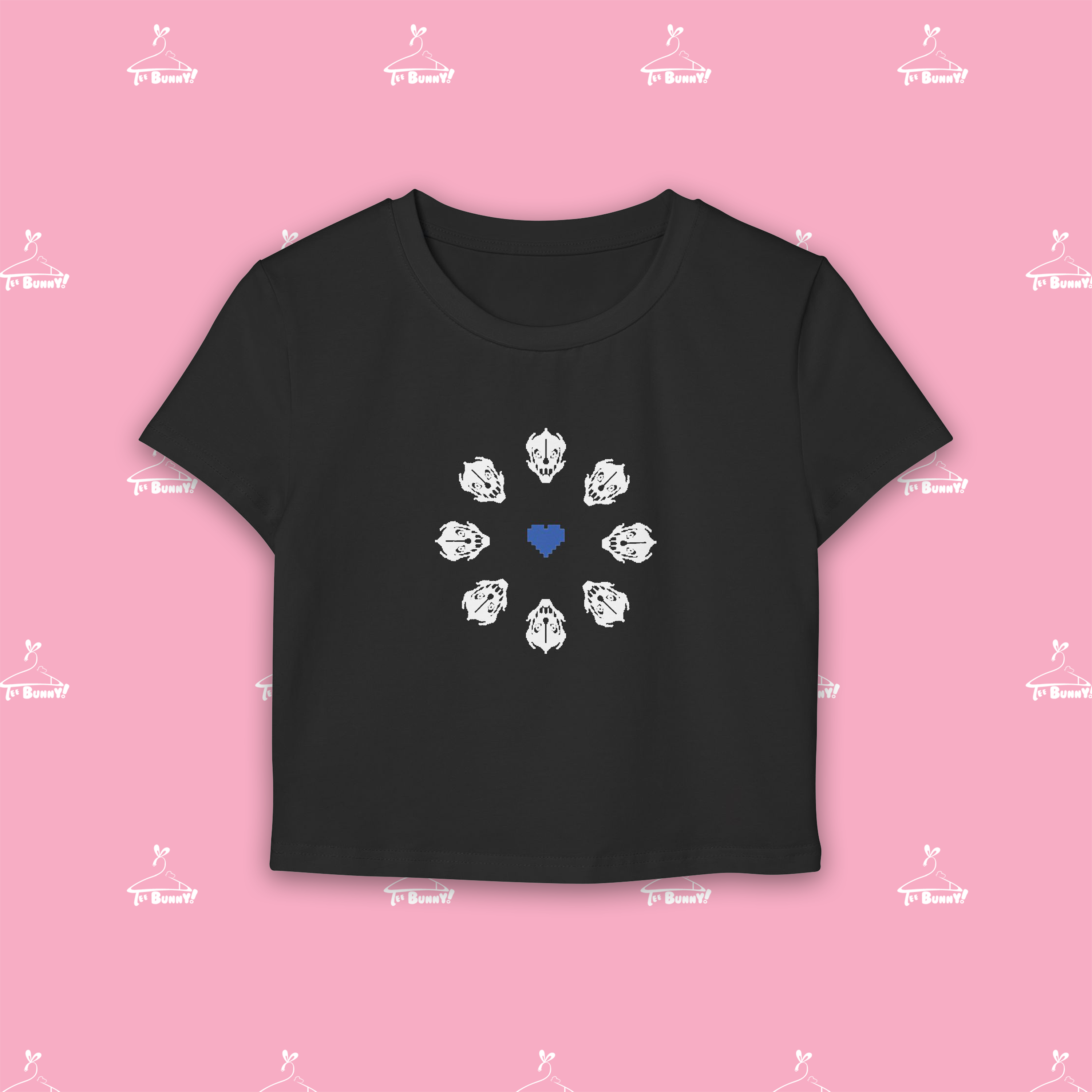 Gaster Blasters - (Unisex Cropped Baby Tee) product thumbnail image