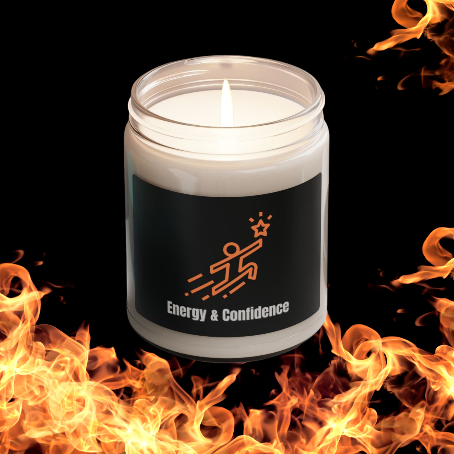 Candle Carma for Men, Energy &amp; Confidence Glass 9oz Natural Scented Decorative Soy Candle - Self Confidence and Energy Gift for Men, Aromatherapy Candle, Positive Energy Home, Christmas product thumbnail image