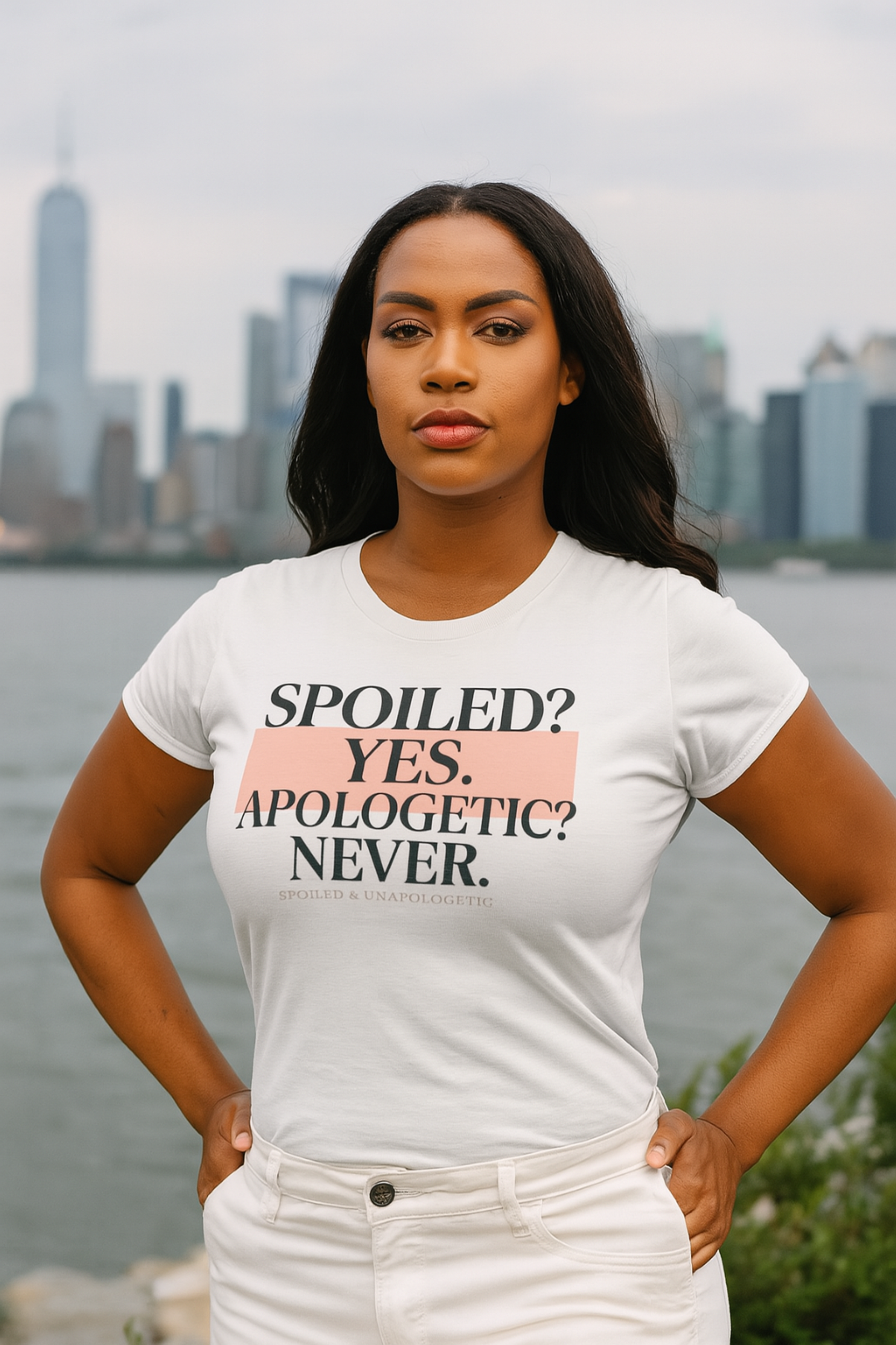 Spoiled? Yes. Apologetic? Never. Women’s Tee – Funny Quote Shirt, Confident Gift Idea, Bold Casual Style