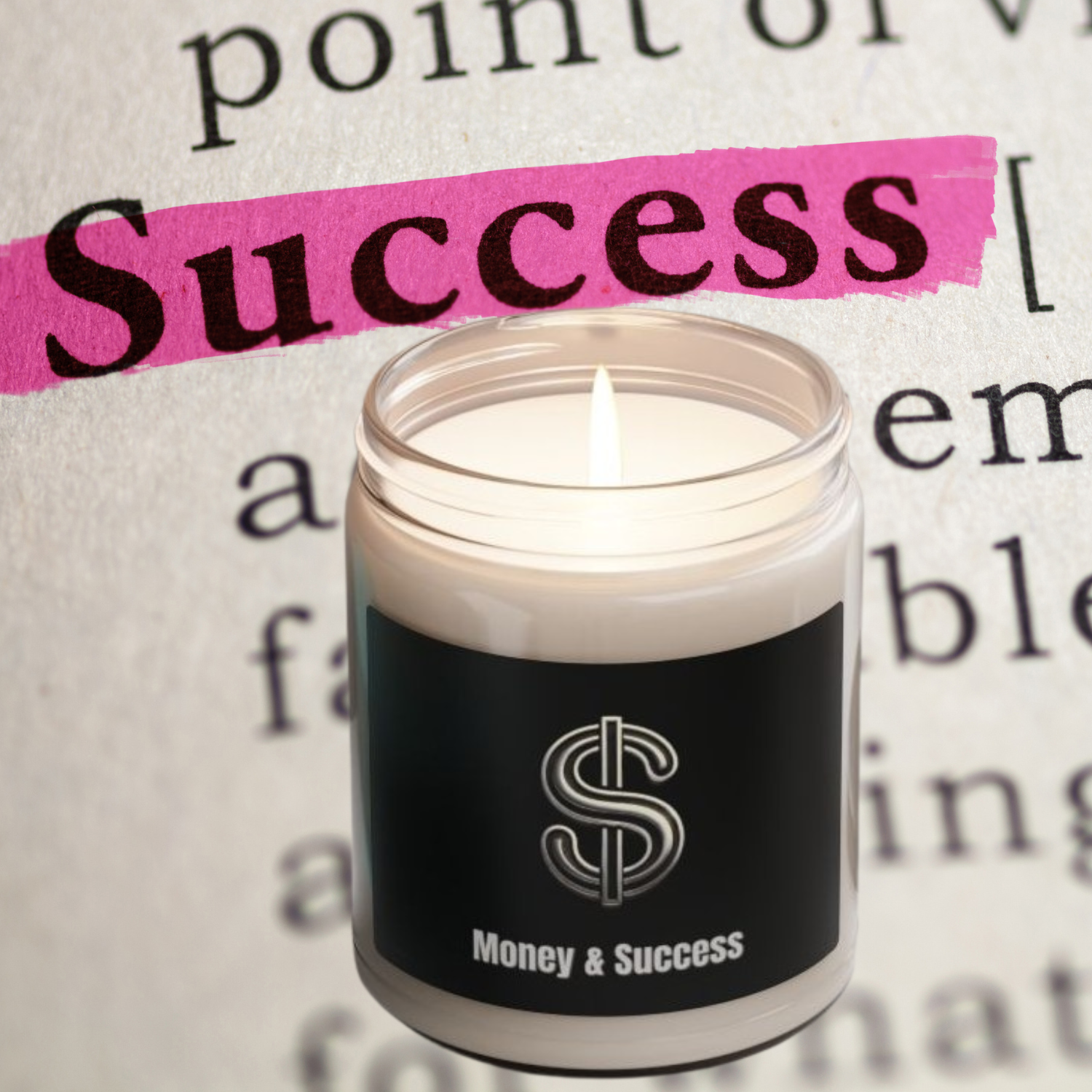 Candle Carma for Him Money &amp; Success Scented Soy Candle, Motivational Home Decor, Gift for Entrepreneurs, Relaxation, Office, Self-Care product thumbnail image