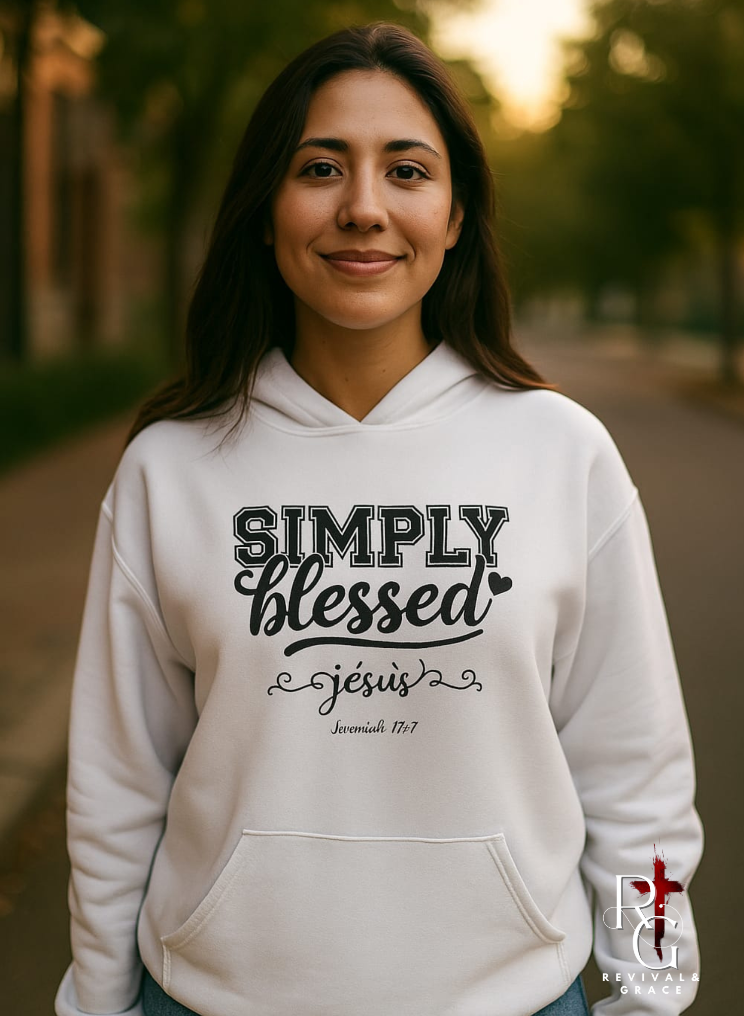Simply Blessed Hooded Sweatshirt, Cozy Christian Apparel, Faith-based Gift, Unisex Sweatshirt, Everyday Wear, Inspirational Clothing