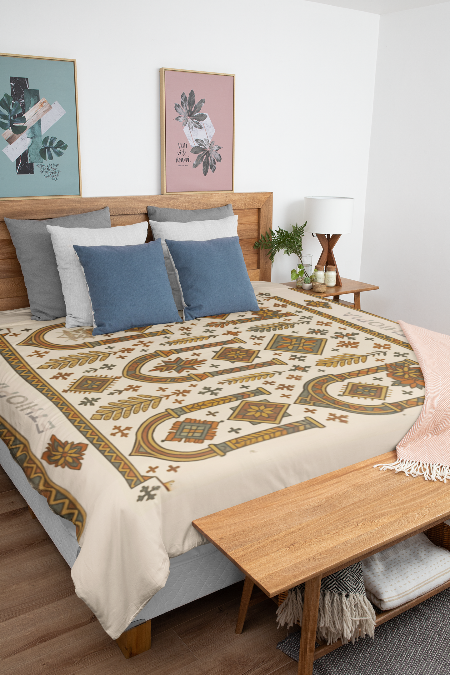 Ethiopian Bohemian Woven Blanket, Cozy Throw, Home Decor, Gift for Any Occasion, Boho Style, Perfect for Cuddling product thumbnail image Ethiopian Bohemian Woven Blanket, Cozy Throw, Home Decor, Gift for Any Occasion, Boho Style, Perfect for Cuddling product thumbnail image