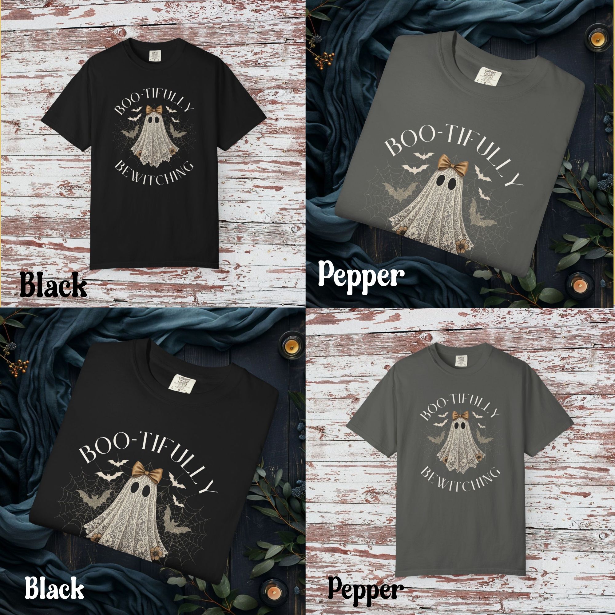 Boo-tifully Bewitching T-Shirt, Halloween Tee, Unisex Halloween Shirt, Ghost Design Apparel, Spooky Season Clothing, Fall Fashion product thumbnail image Boo-tifully Bewitching T-Shirt, Halloween Tee, Unisex Halloween Shirt, Ghost Design Apparel, Spooky Season Clothing, Fall Fashion product thumbnail image