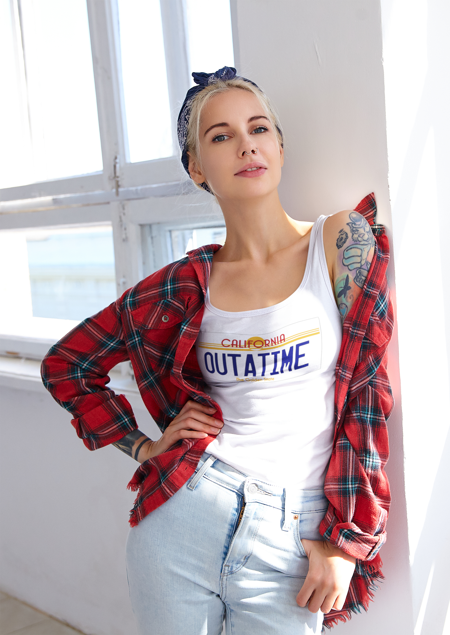 The DeLorean's License Plate - Women's Racerback Tank product thumbnail image