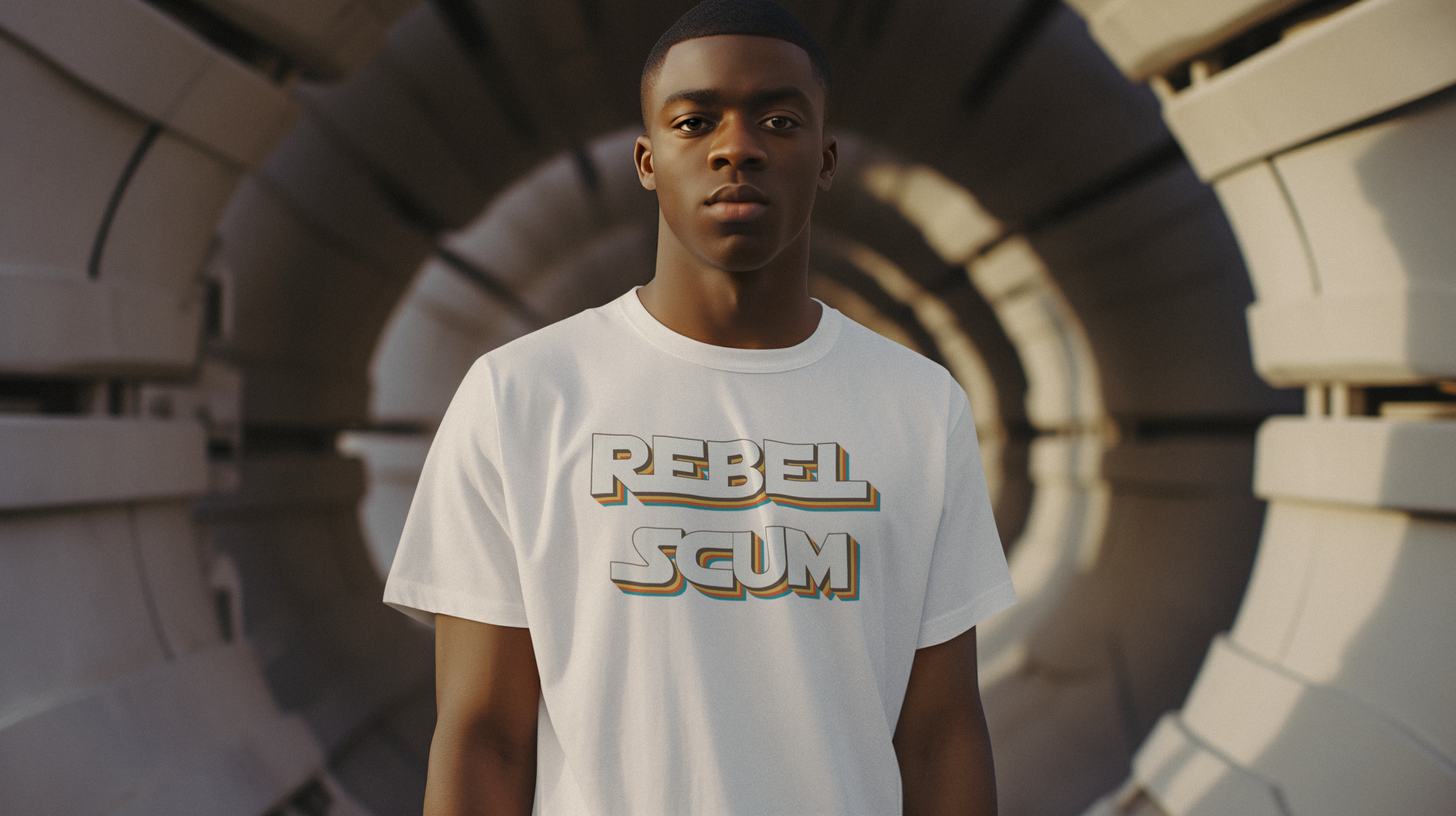 Rebel Scum, Retro - Unisex Garment-Dyed T-shirt