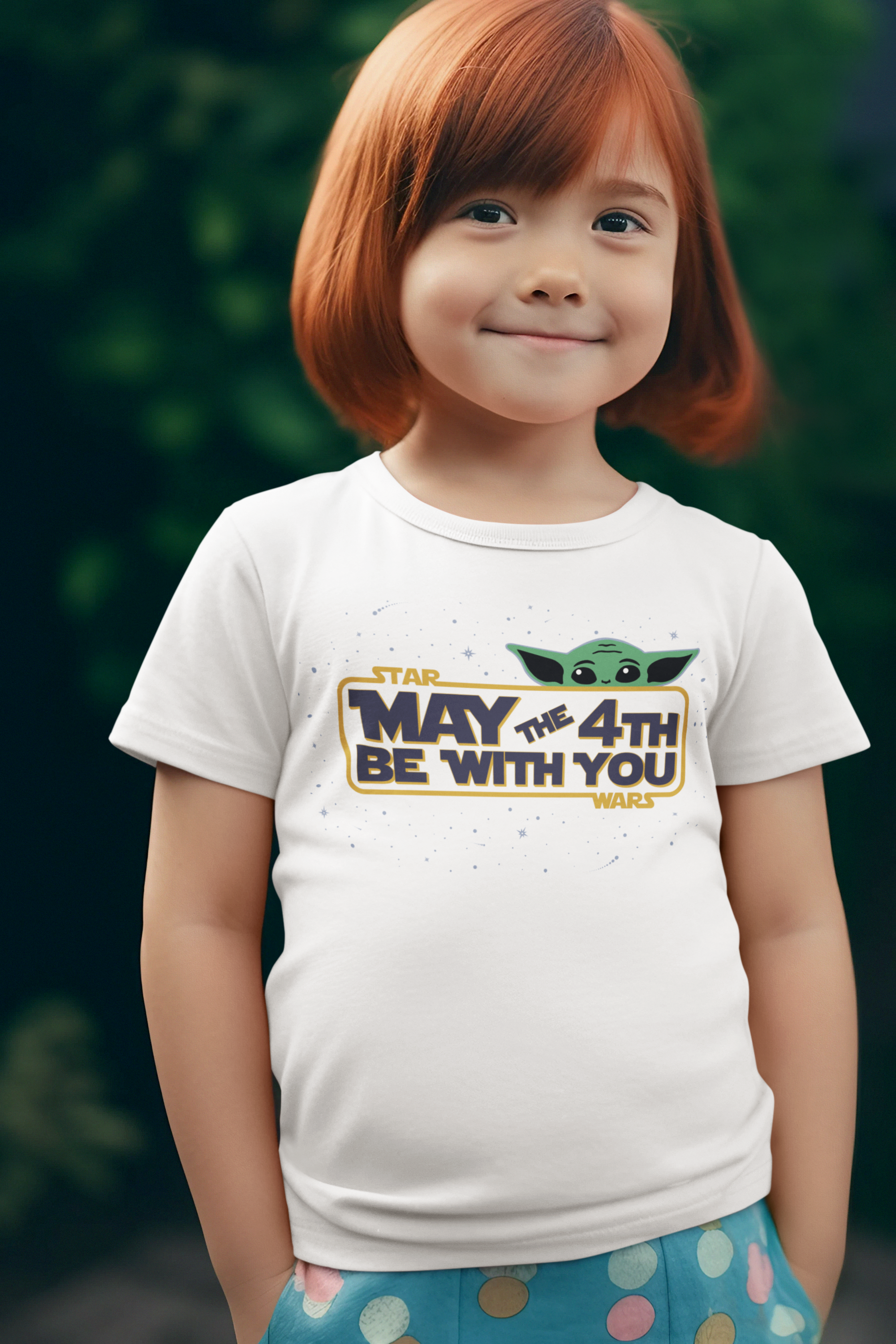 May the Fourth with Grogu Graphic Tee - Toddler Crew Neck