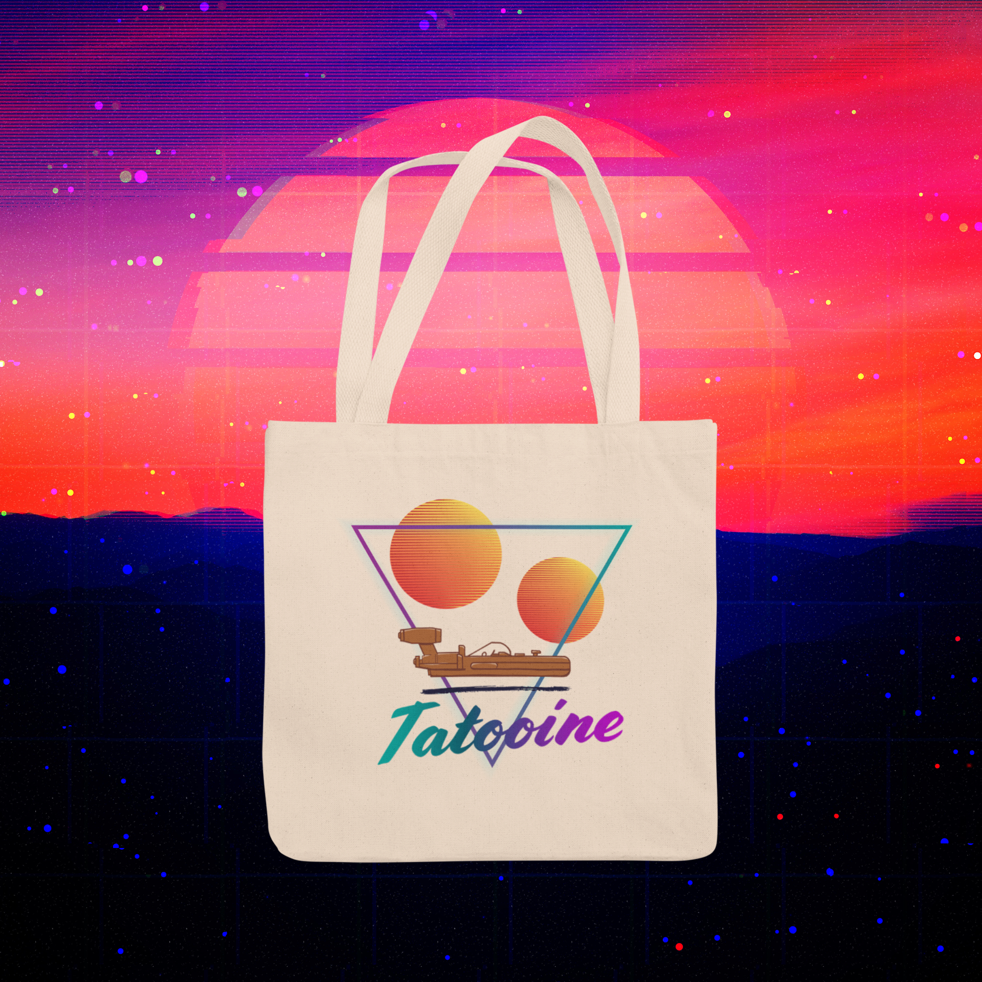 Tatooine Landspeeder - Cotton Canvas Tote Bag