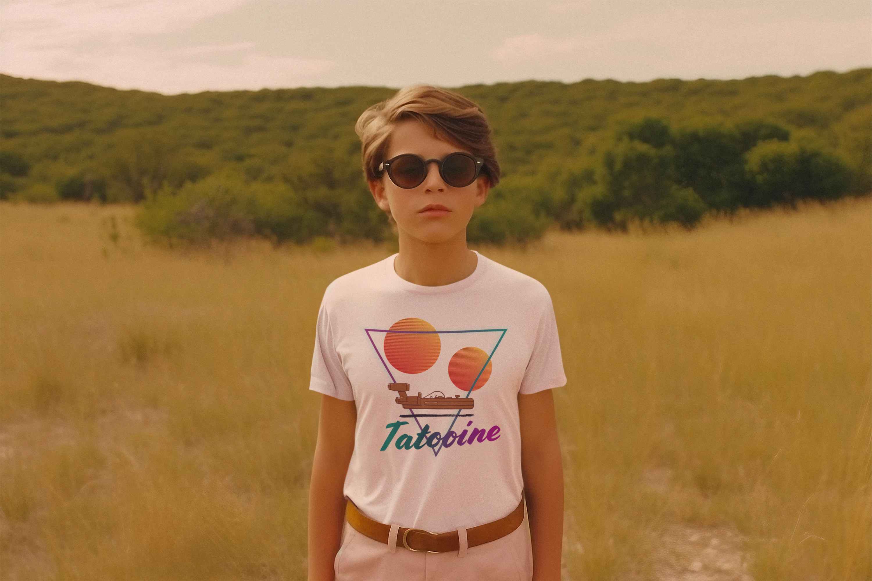 Retro-inspired Visit Tatooine -  Kids Cotton Tee