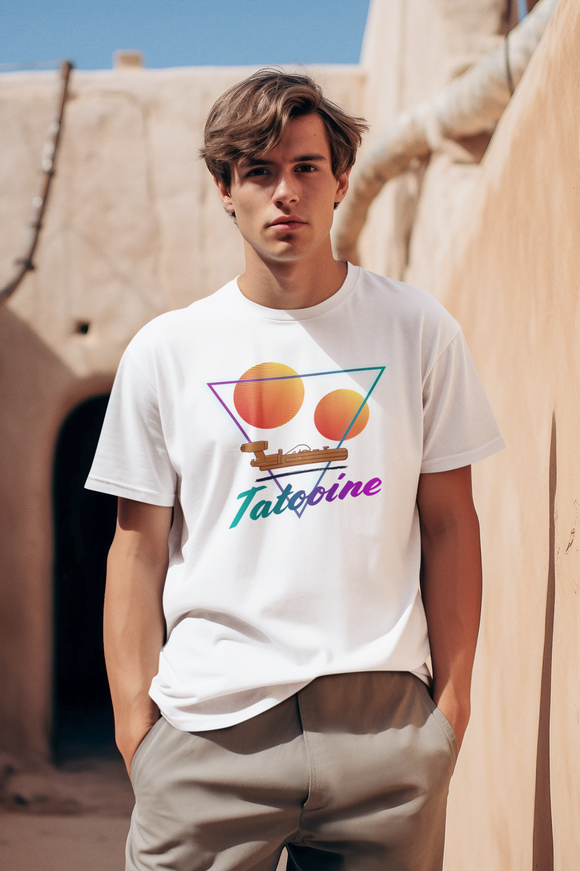 Retro-inspired Visit Tatooine - Unisex Garment-Dyed T-shirt