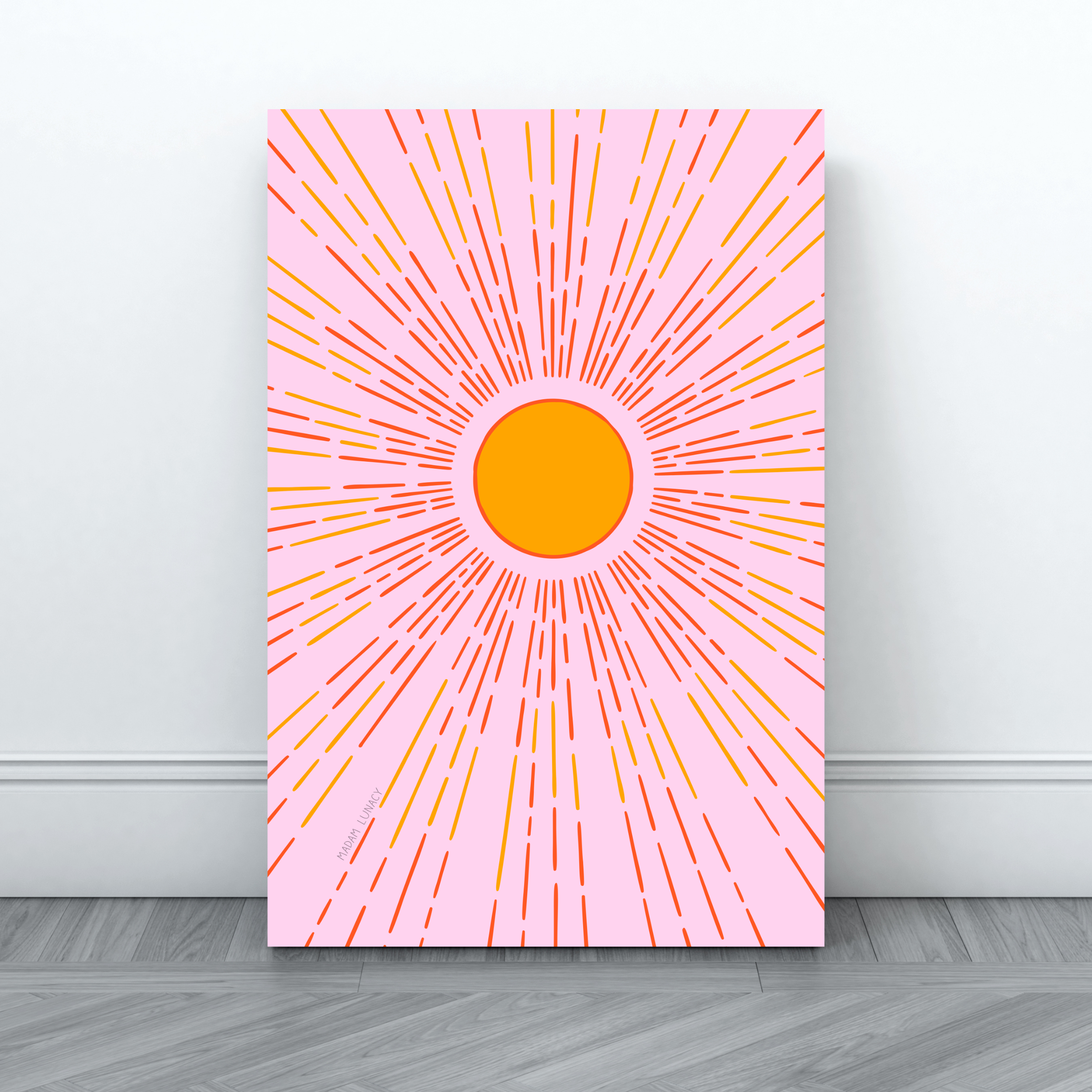 Sun. Art by Madam Lunacy - ART PRINT ┃Pink and Orange Collection product thumbnail image Sun. Art by Madam Lunacy - ART PRINT ┃Pink and Orange Collection product thumbnail image