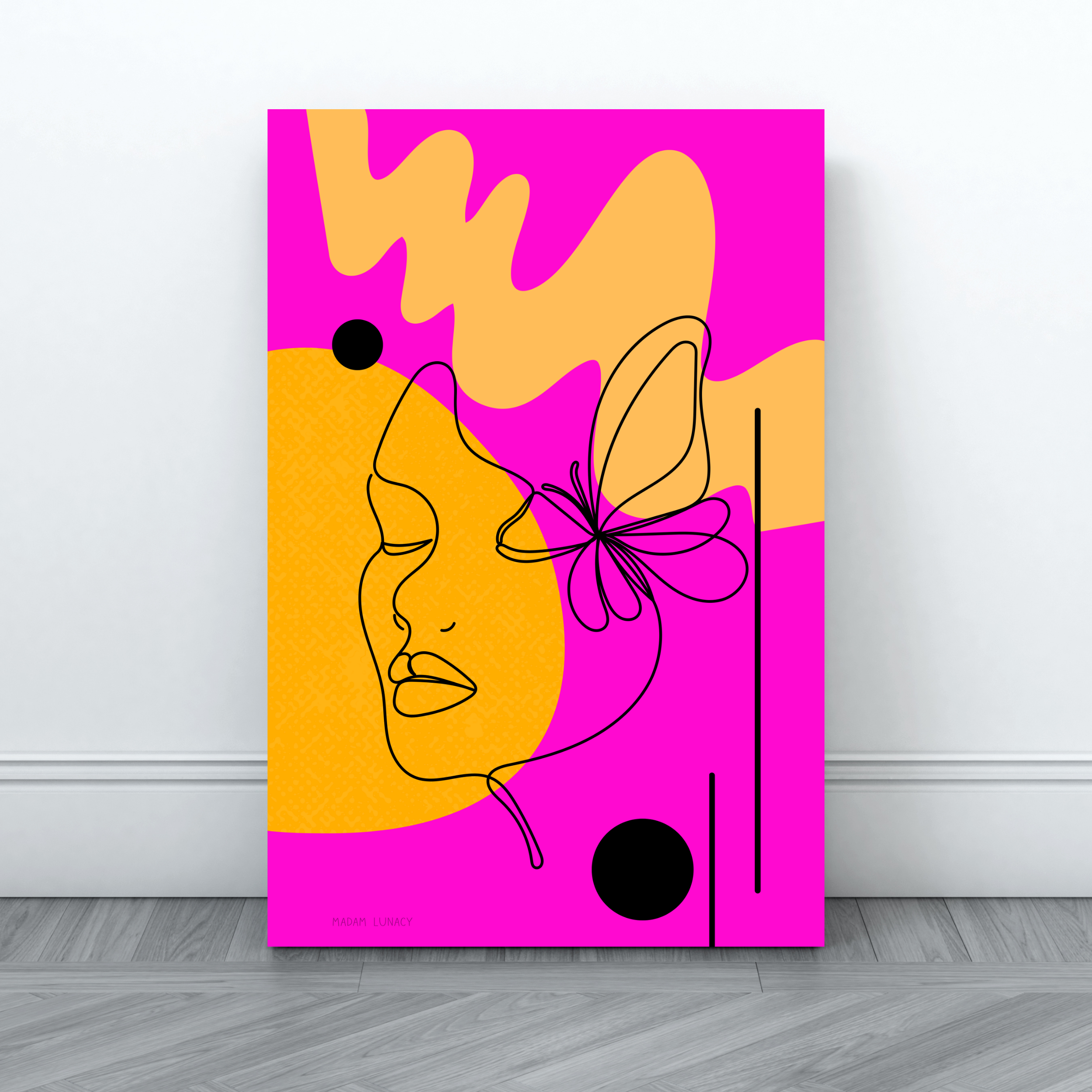 Transformation. Art by Madam Lunacy - ART PRINT ┃Pink and Orange Collection