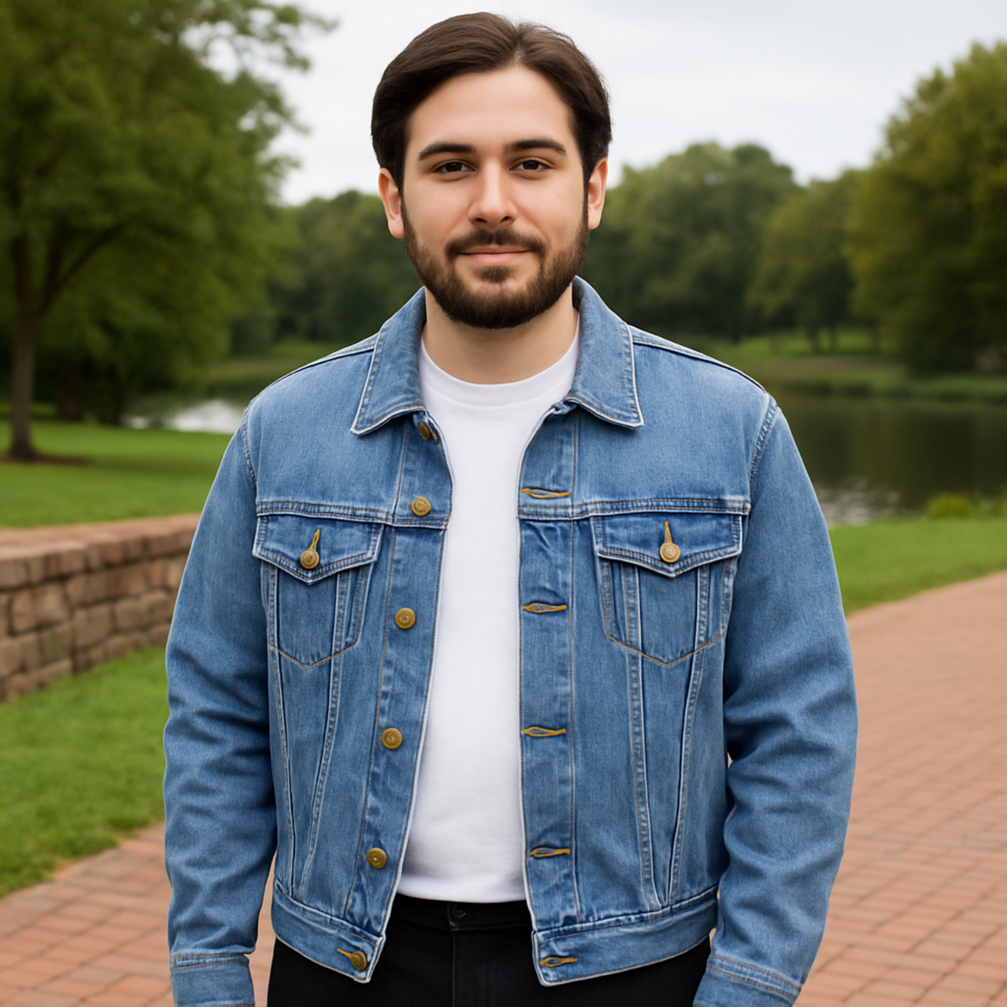 Mens Denim Jacket with Appaloosa Horse Portrait Western Cowboy Style Jean Jacket Horse Lover Gift product thumbnail image Mens Denim Jacket with Appaloosa Horse Portrait Western Cowboy Style Jean Jacket Horse Lover Gift product thumbnail image