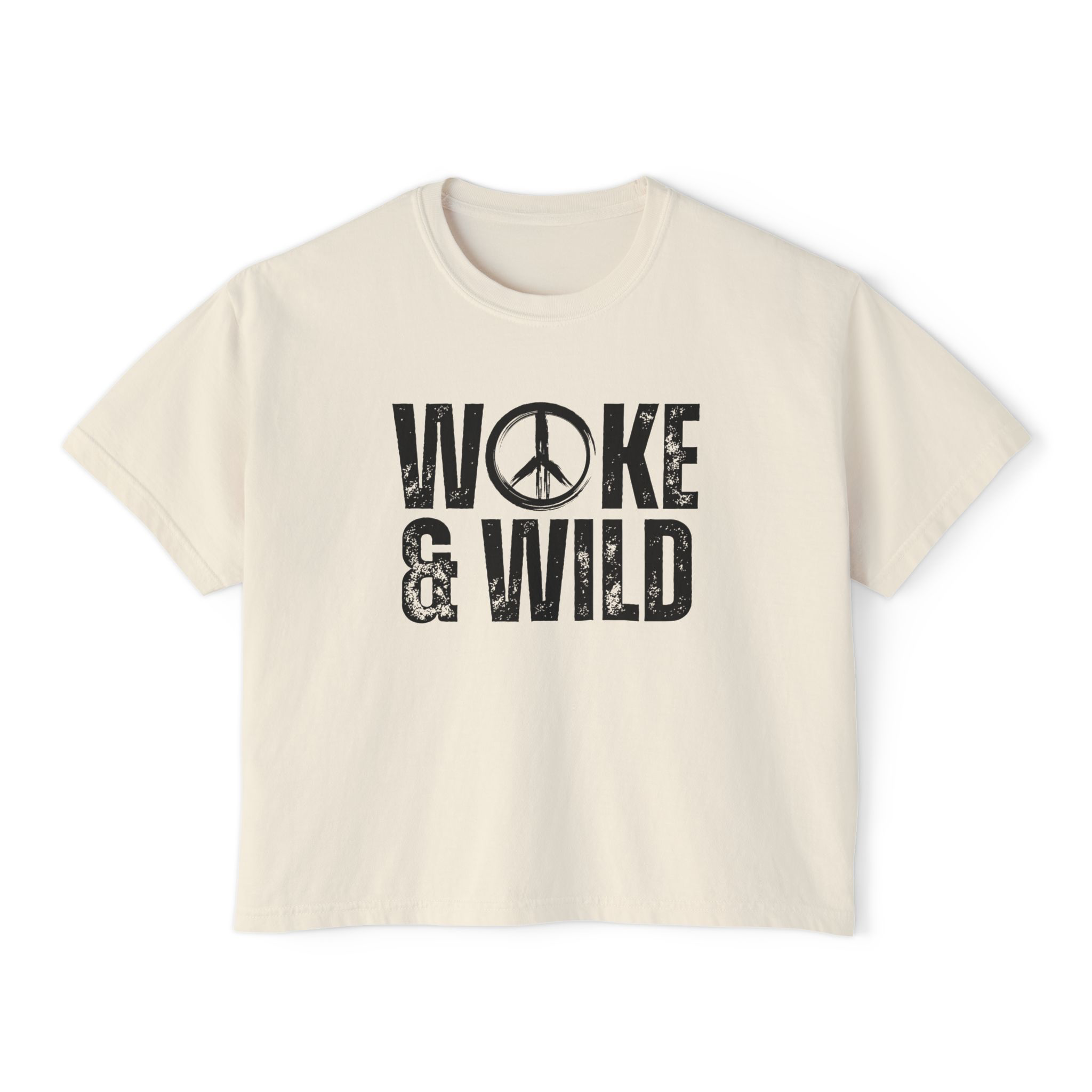 WOKE & WILD WOMENS BOXY TSHIRT product thumbnail image WOKE & WILD WOMENS BOXY TSHIRT product thumbnail image