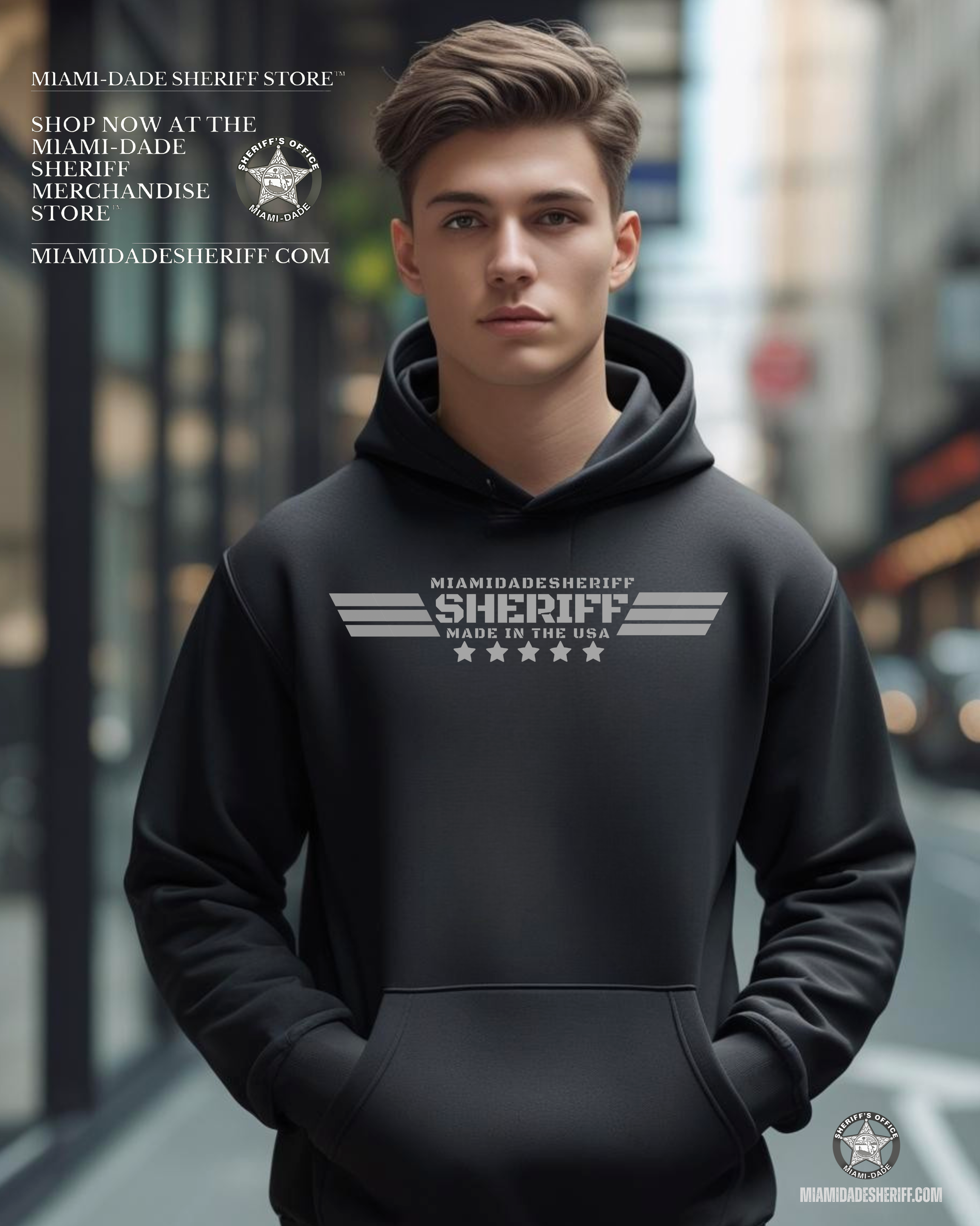 MIAMI DADE SHERIFF INSPIRED HOODIE product thumbnail image MIAMI DADE SHERIFF INSPIRED HOODIE product thumbnail image