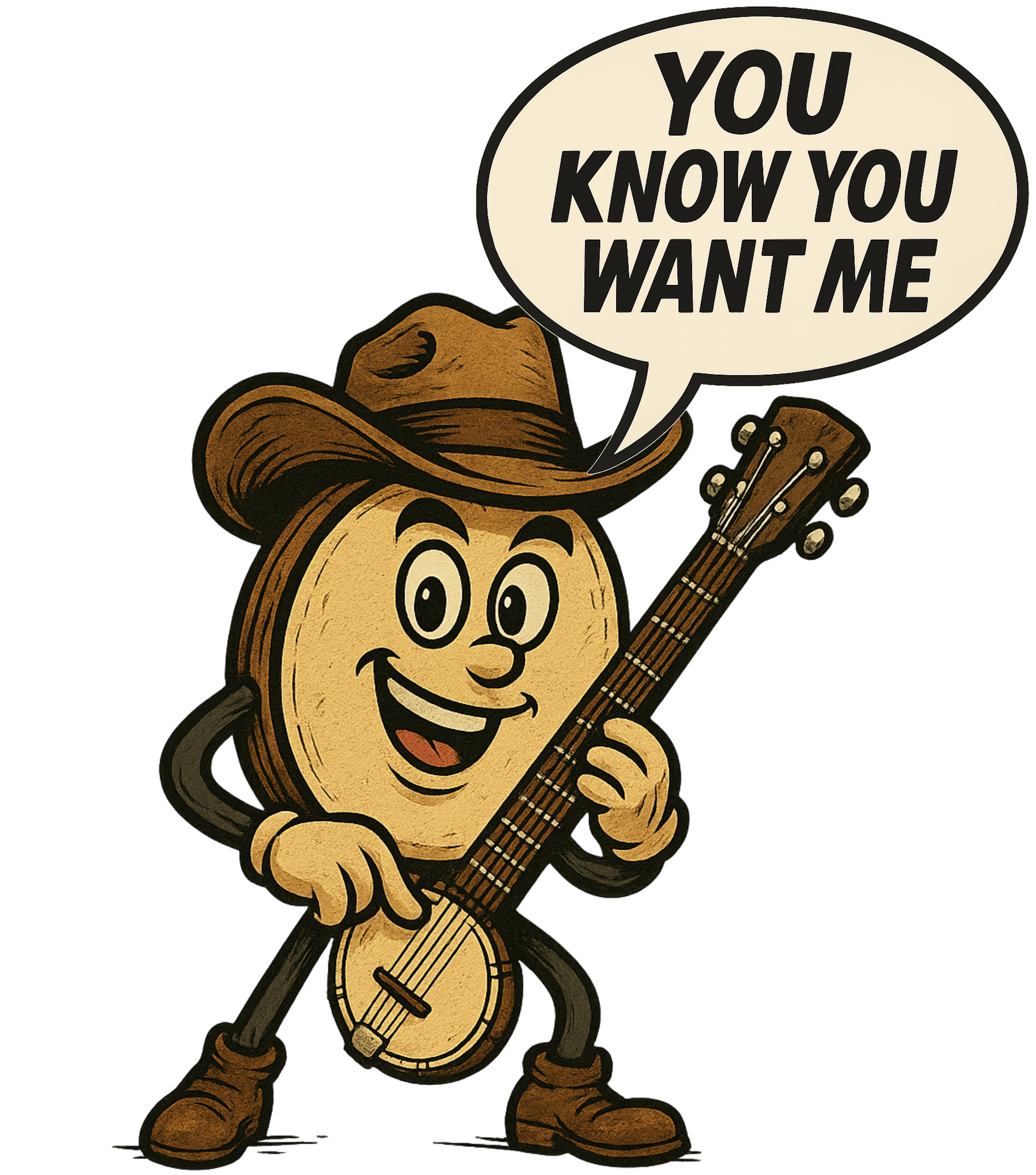 Banjo , You Know You Want Me, Casual Graphic Unisex T-Shirt product thumbnail image Banjo , You Know You Want Me, Casual Graphic Unisex T-Shirt product thumbnail image