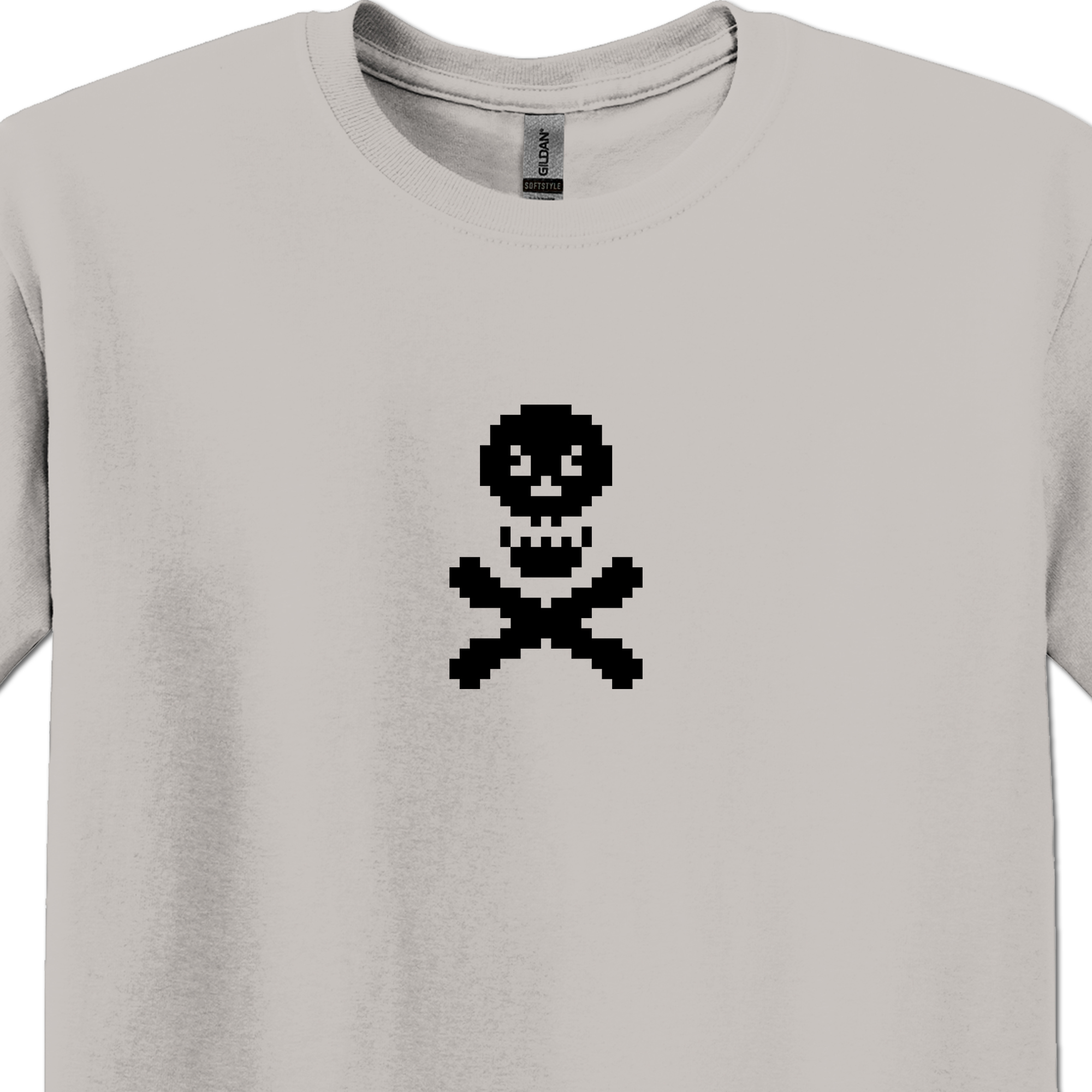 8-Bit Pixel Gamer Shirt-Bones
