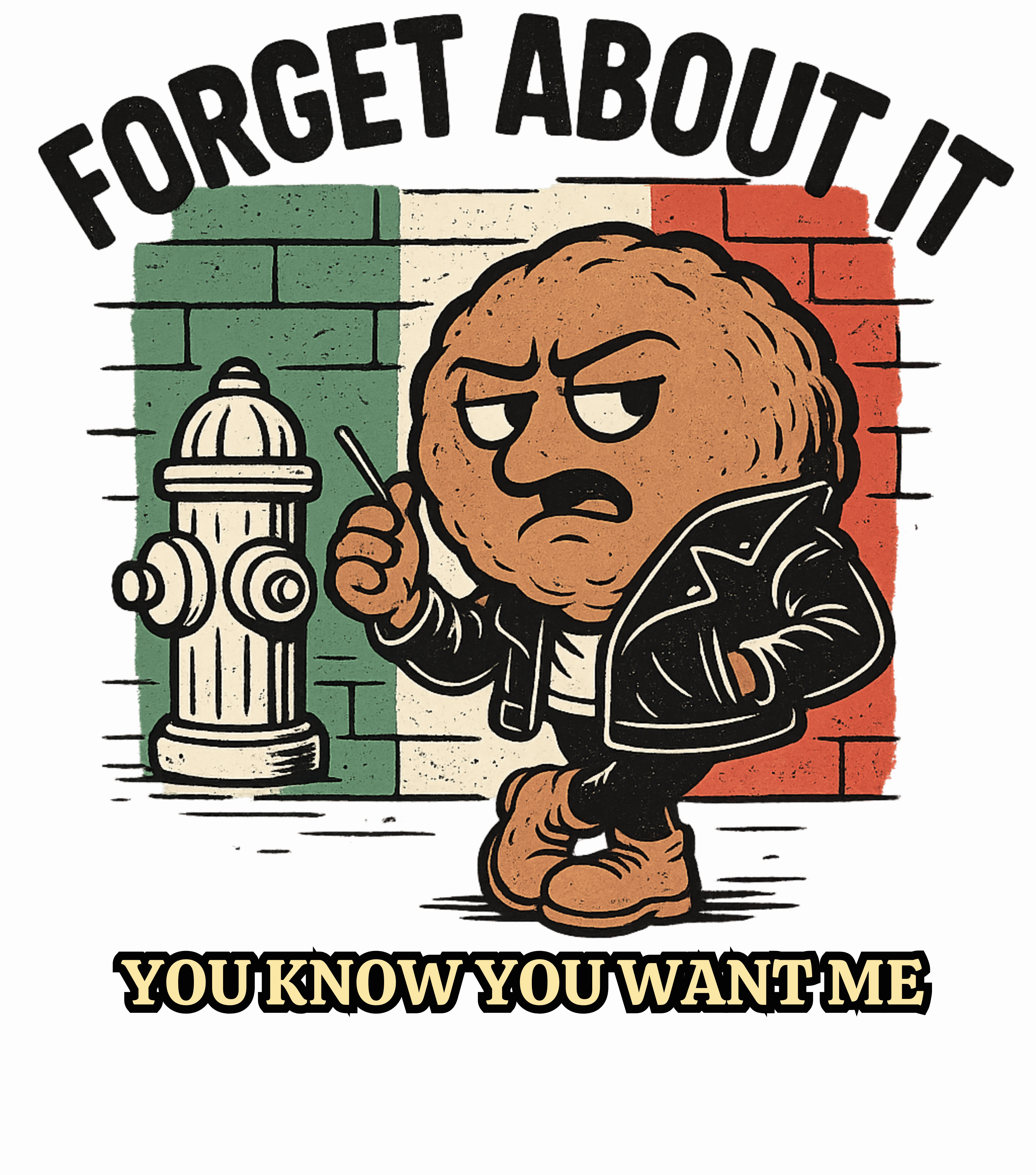 Forget About it, You Know You Want Me, Casual Graphic Unisex T-Shirt product thumbnail image Forget About it, You Know You Want Me, Casual Graphic Unisex T-Shirt product thumbnail image