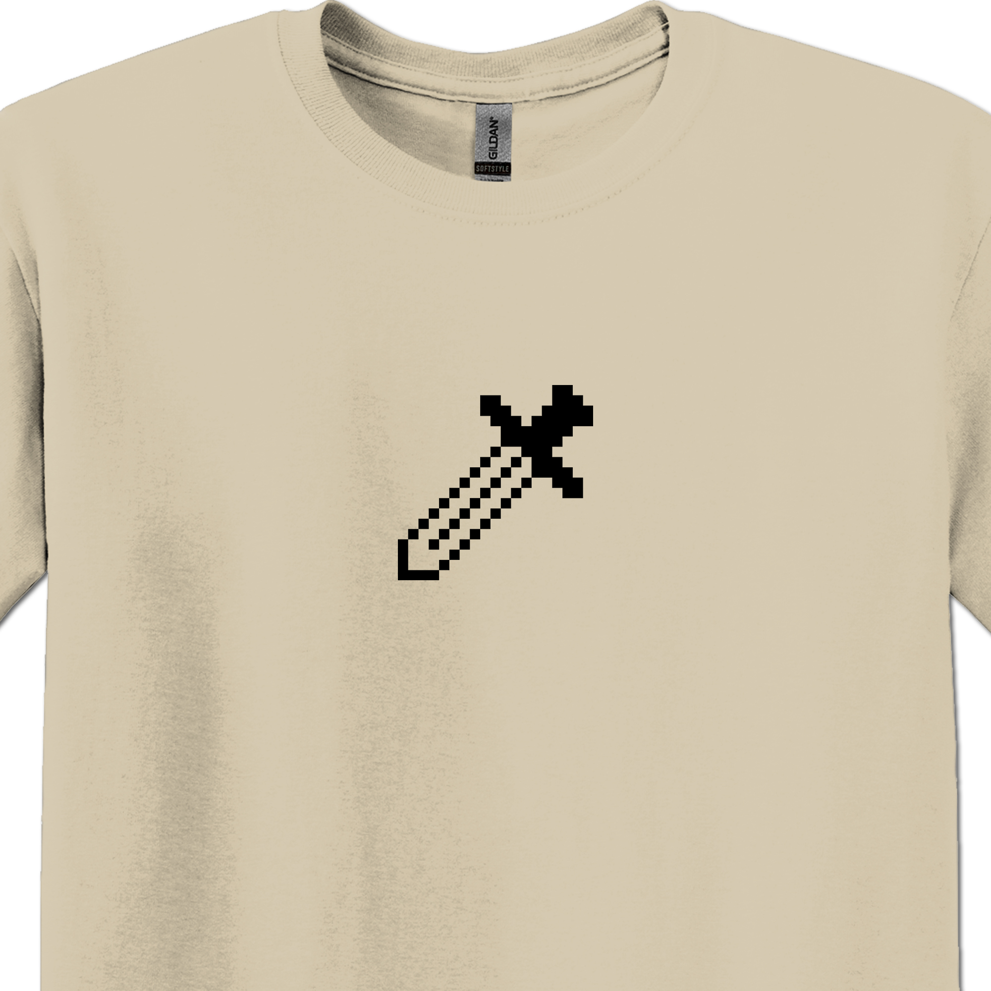 8-Bit Pixel Gamer Shirt-Sword