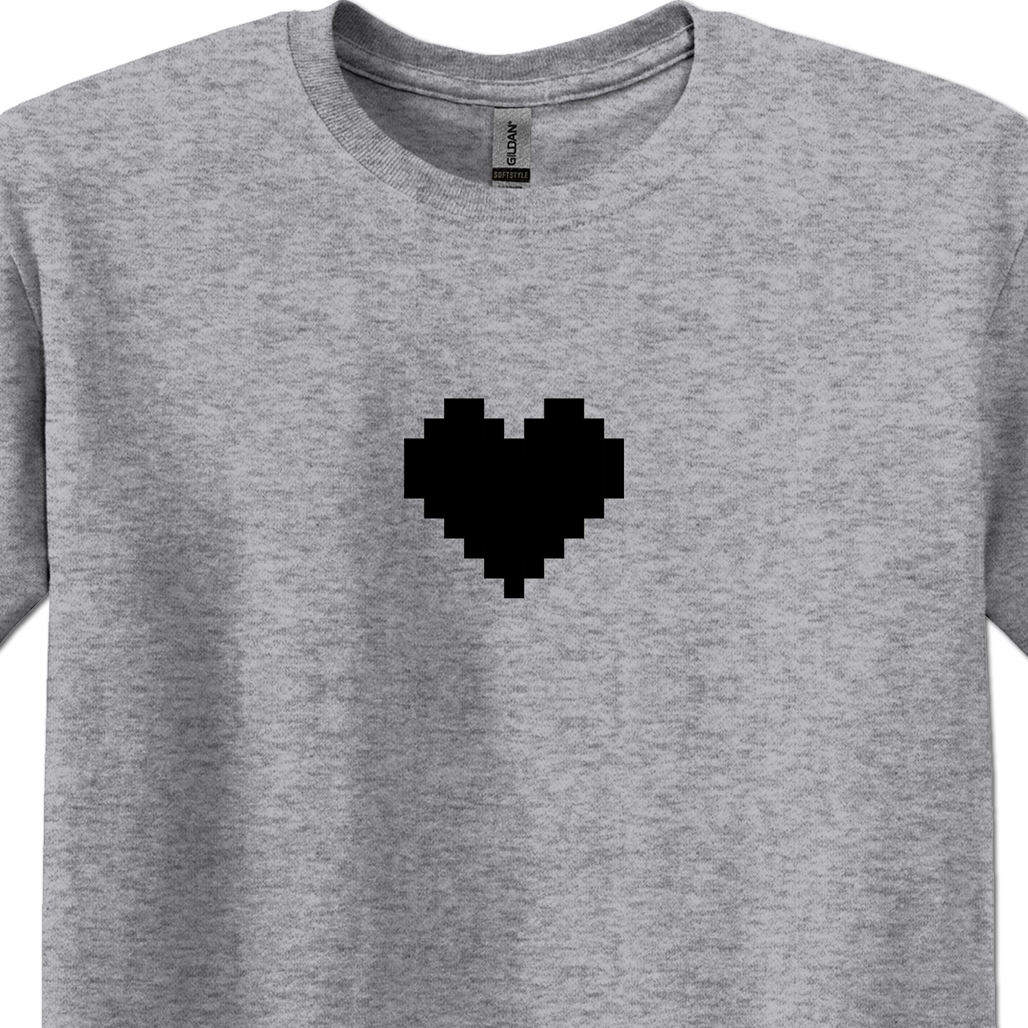 8-Bit Pixel Gamer Shirt-Heart