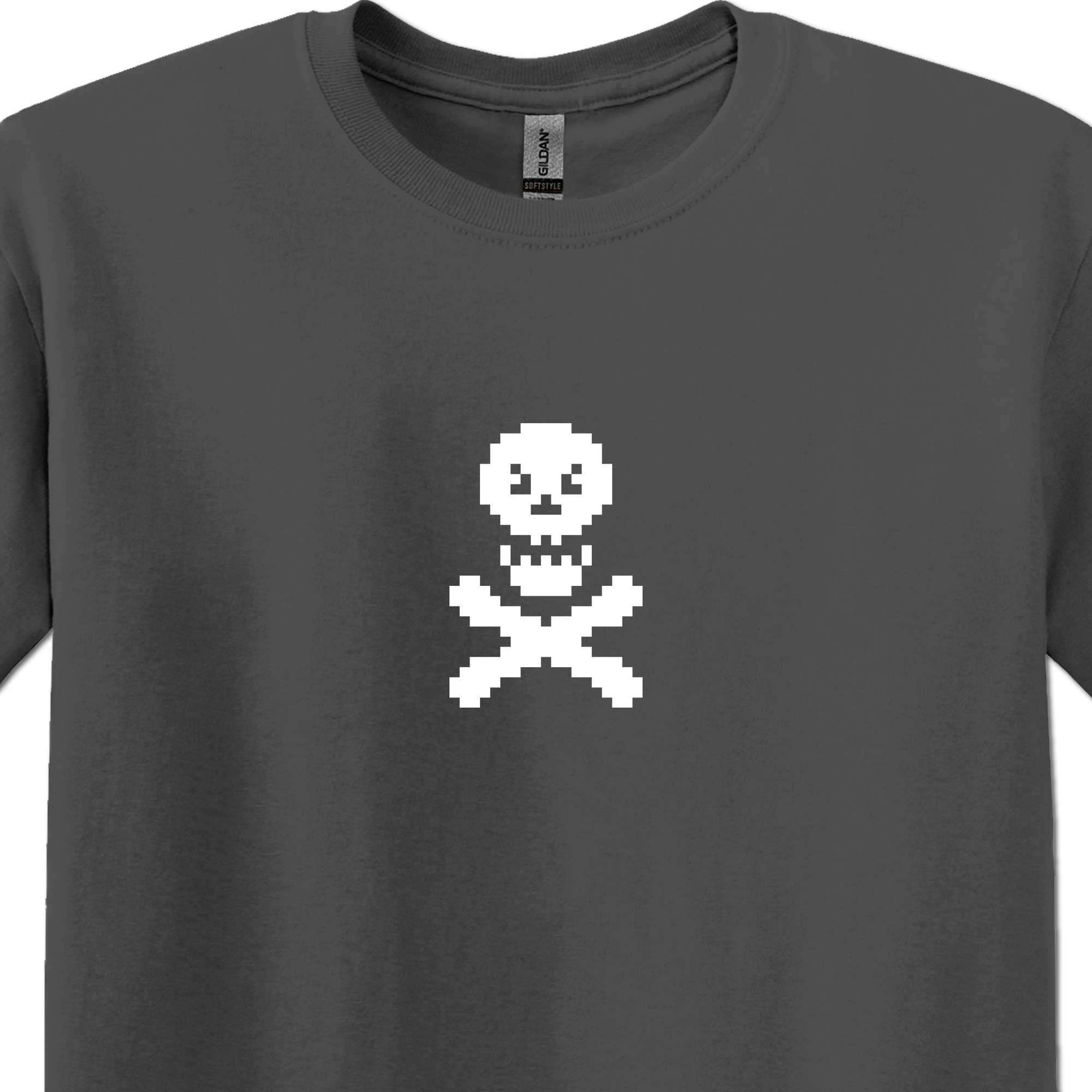 8-Bit Pixel Gamer Shirt-Bones