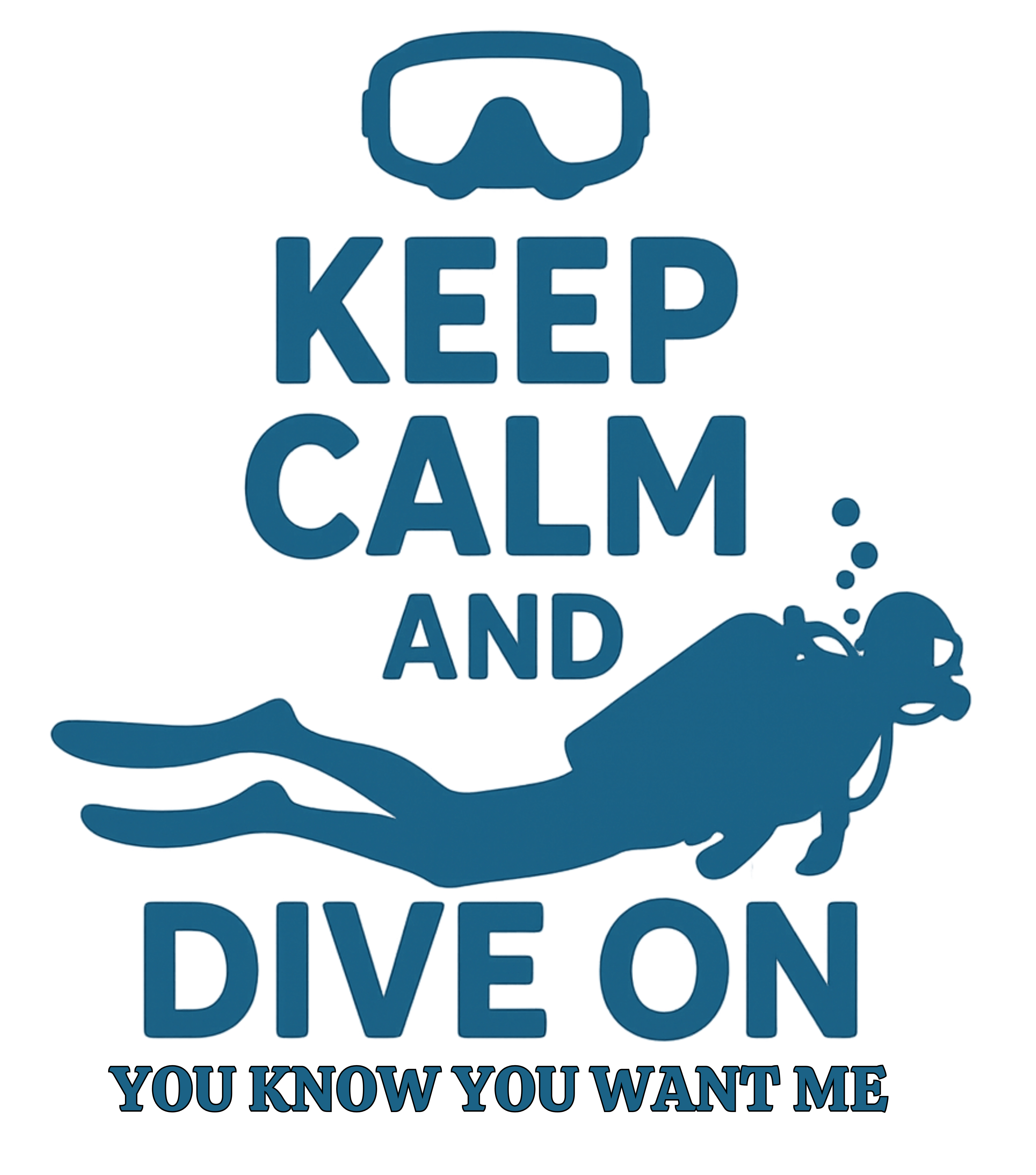 Calm Dive on, You Know You Want Me, Casual Graphic Unisex T-Shirt product thumbnail image Calm Dive on, You Know You Want Me, Casual Graphic Unisex T-Shirt product thumbnail image