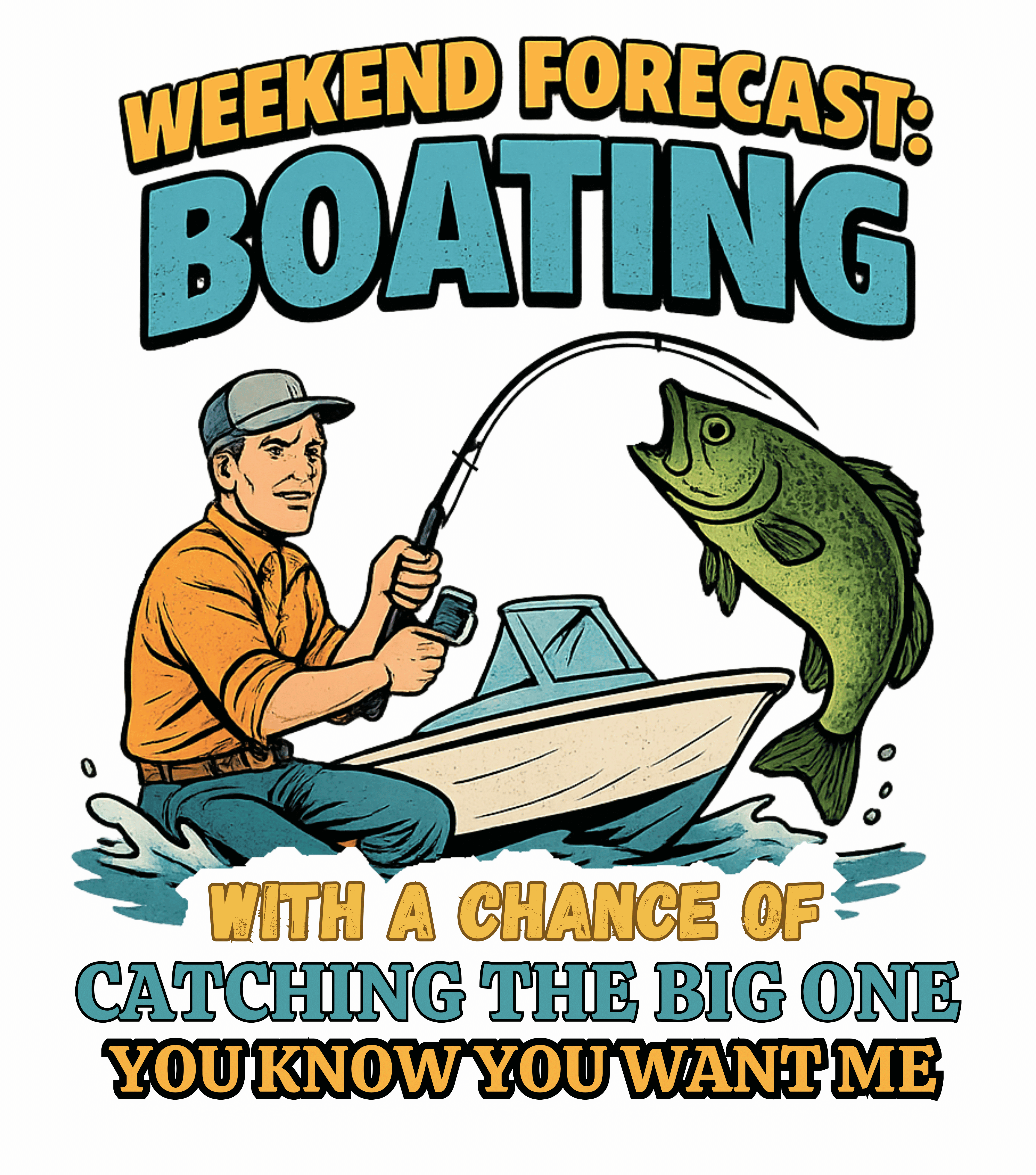 Catching the Big One, You Know You Want Me, Casual Graphic Unisex T-Shirt product thumbnail image Catching the Big One, You Know You Want Me, Casual Graphic Unisex T-Shirt product thumbnail image