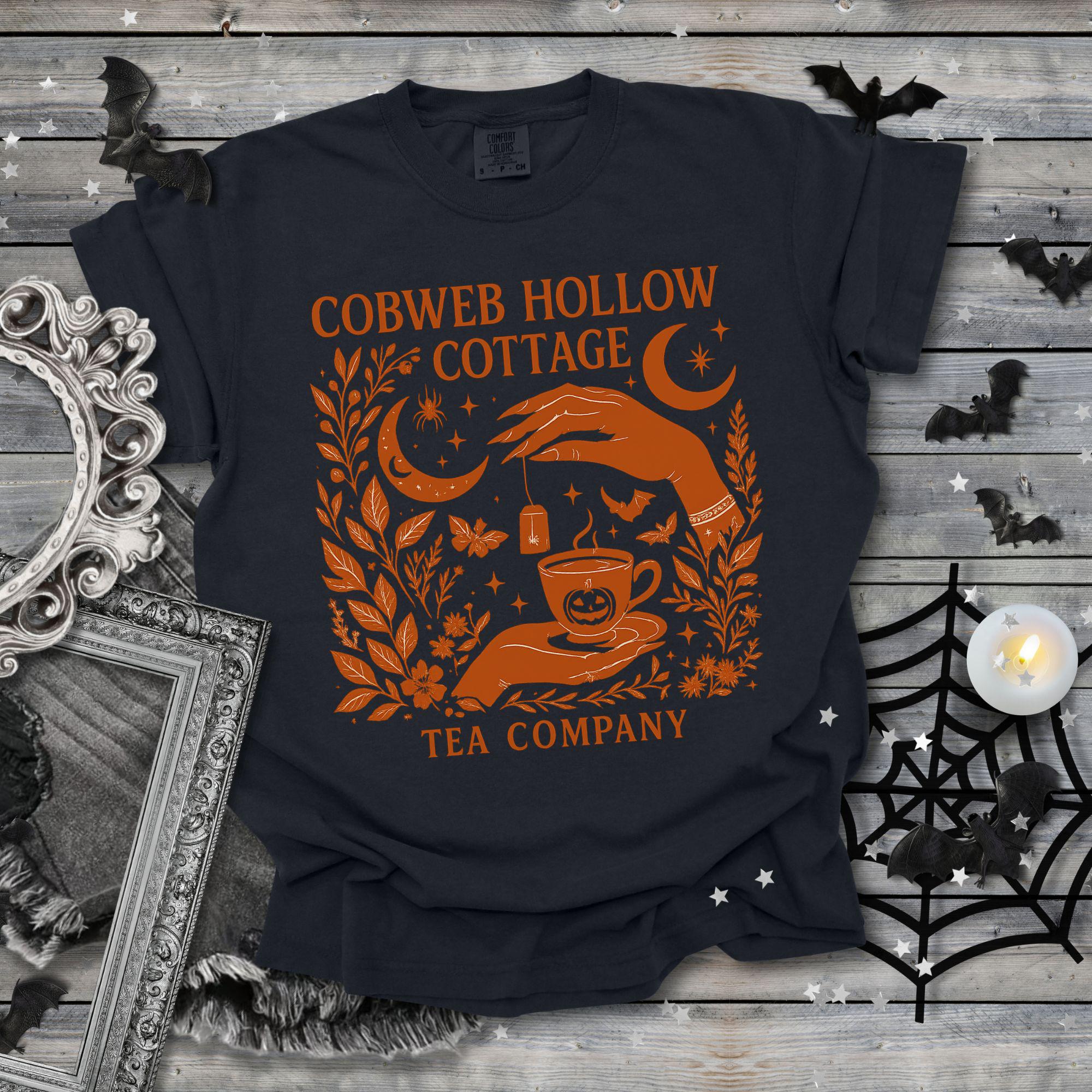 Charming Cottage Tea Company T-Shirt, Cozy Tea Lover Gift, Unisex Graphic Tee, Nature-Inspired Apparel, Comfortable Everyday Wear product thumbnail image