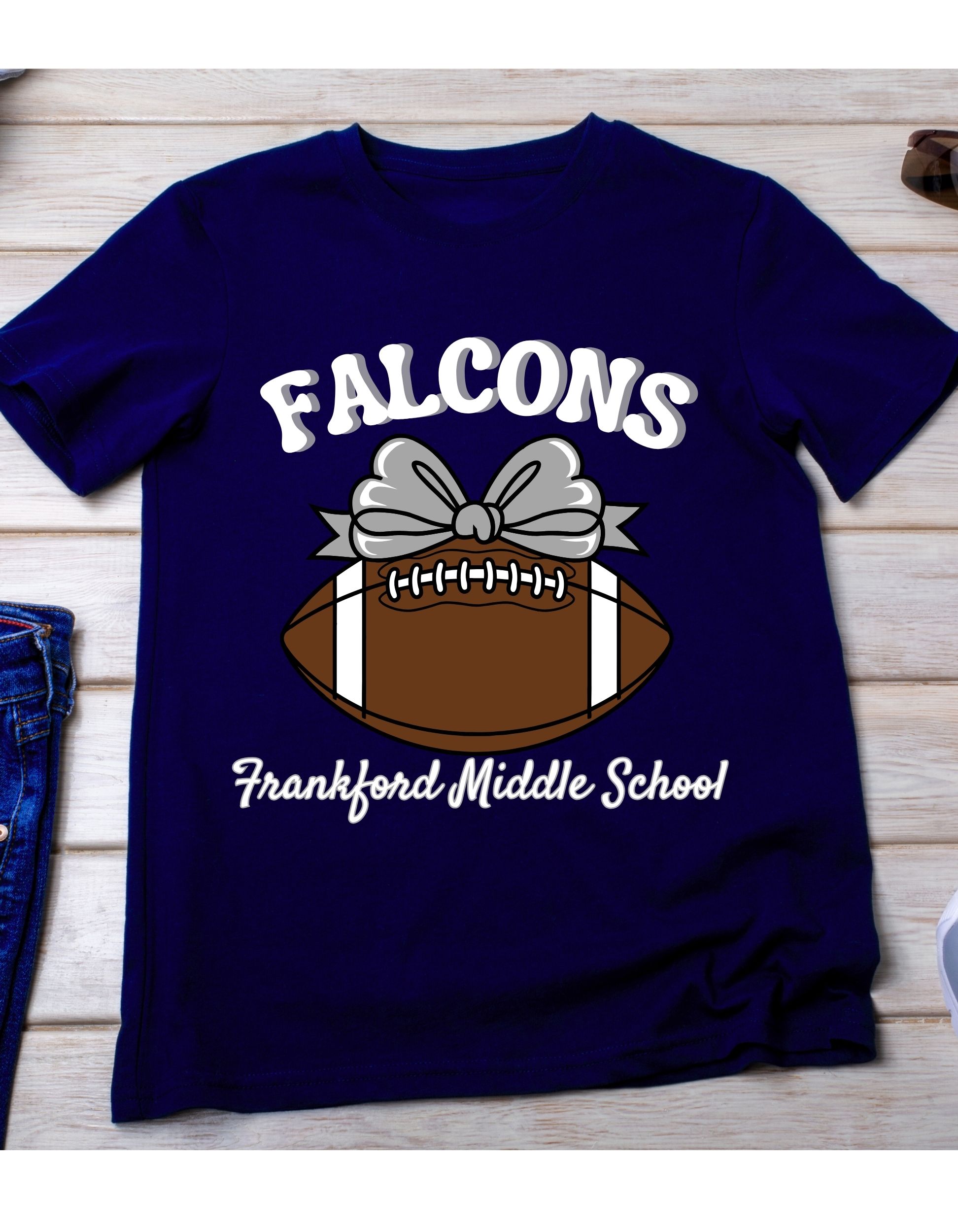 Falcons Football T-Shirt Frankford Middle School Spitir Wear