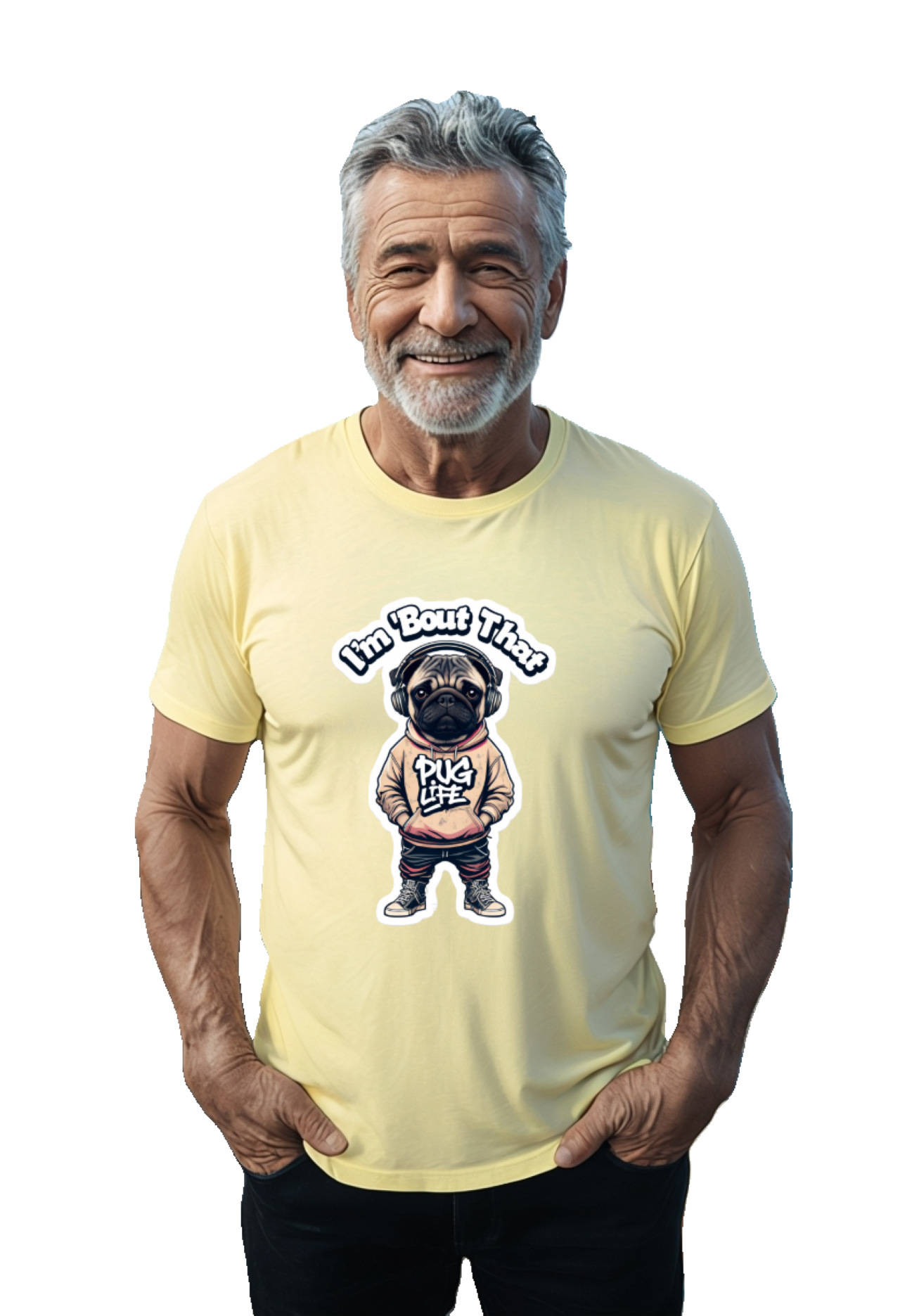 Funny Dog Lover Tee - I'm 'Bout That Pug Life Unisex T-Shirt