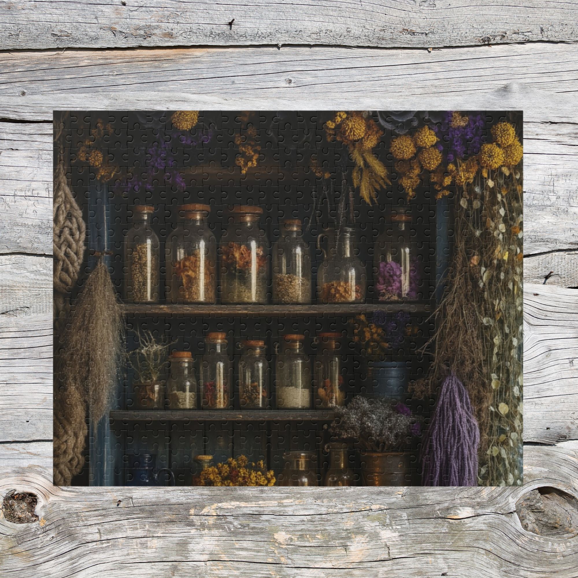 Rustic Herbs Puzzle for Nature Lovers, 500-Piece Jigsaw for Relaxation and Family Fun, Perfect Gift for Home Decor and Puzzle [...] product thumbnail image