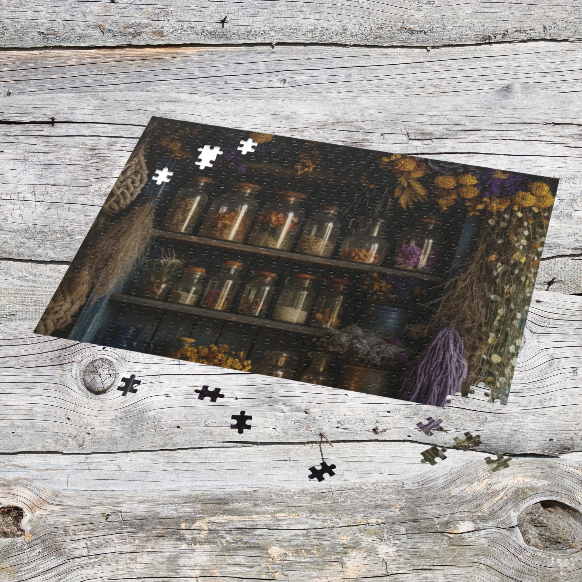 Rustic Herbs Puzzle for Nature Lovers, 500-Piece Jigsaw for Relaxation and Family Fun, Perfect Gift for Home Decor and Puzzle [...] product thumbnail image