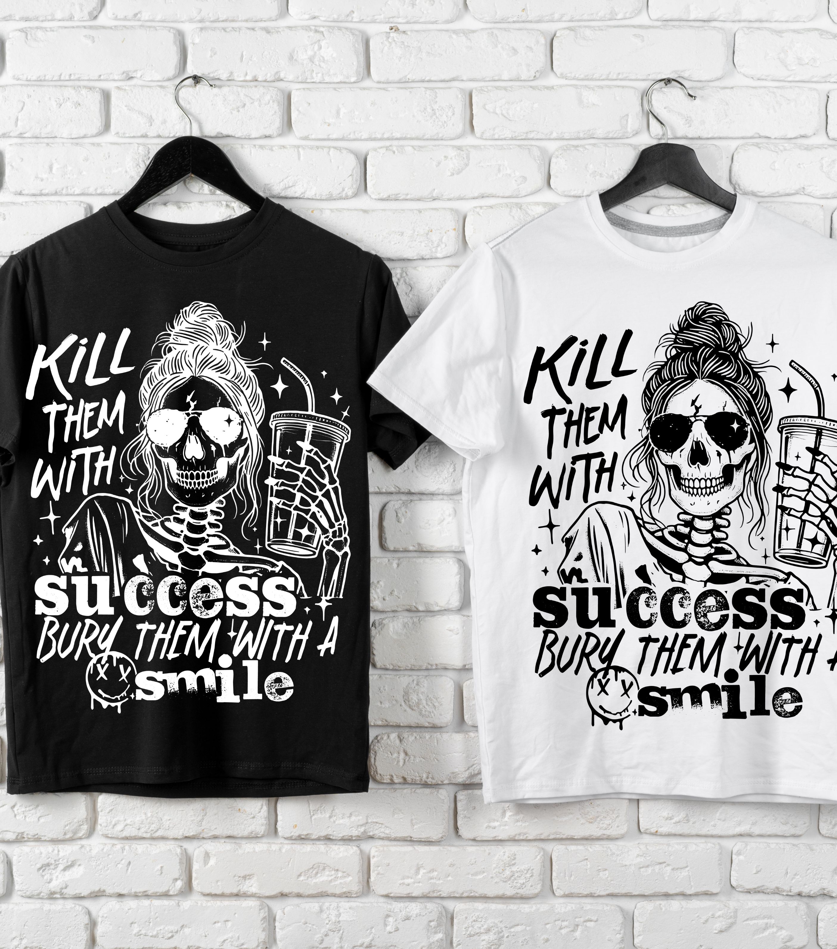 Motivational Skull T-shirt, Casual Wear, Funny Graphic Tee, Perfect Gift, Unisex Apparel, Streetwear Style product thumbnail image