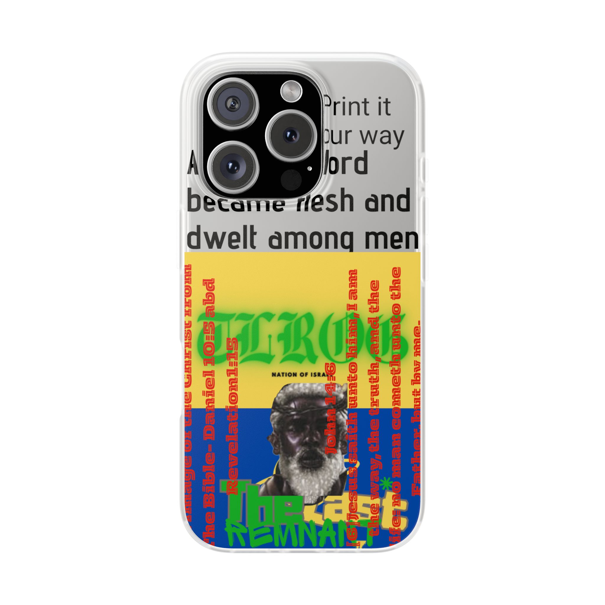 Samsung and Iphone Cases, Spiritual Flexi Case, 12 Tribes Designs, TLROG design, Gift for Believers, Inspirational Phone Accessory product thumbnail image