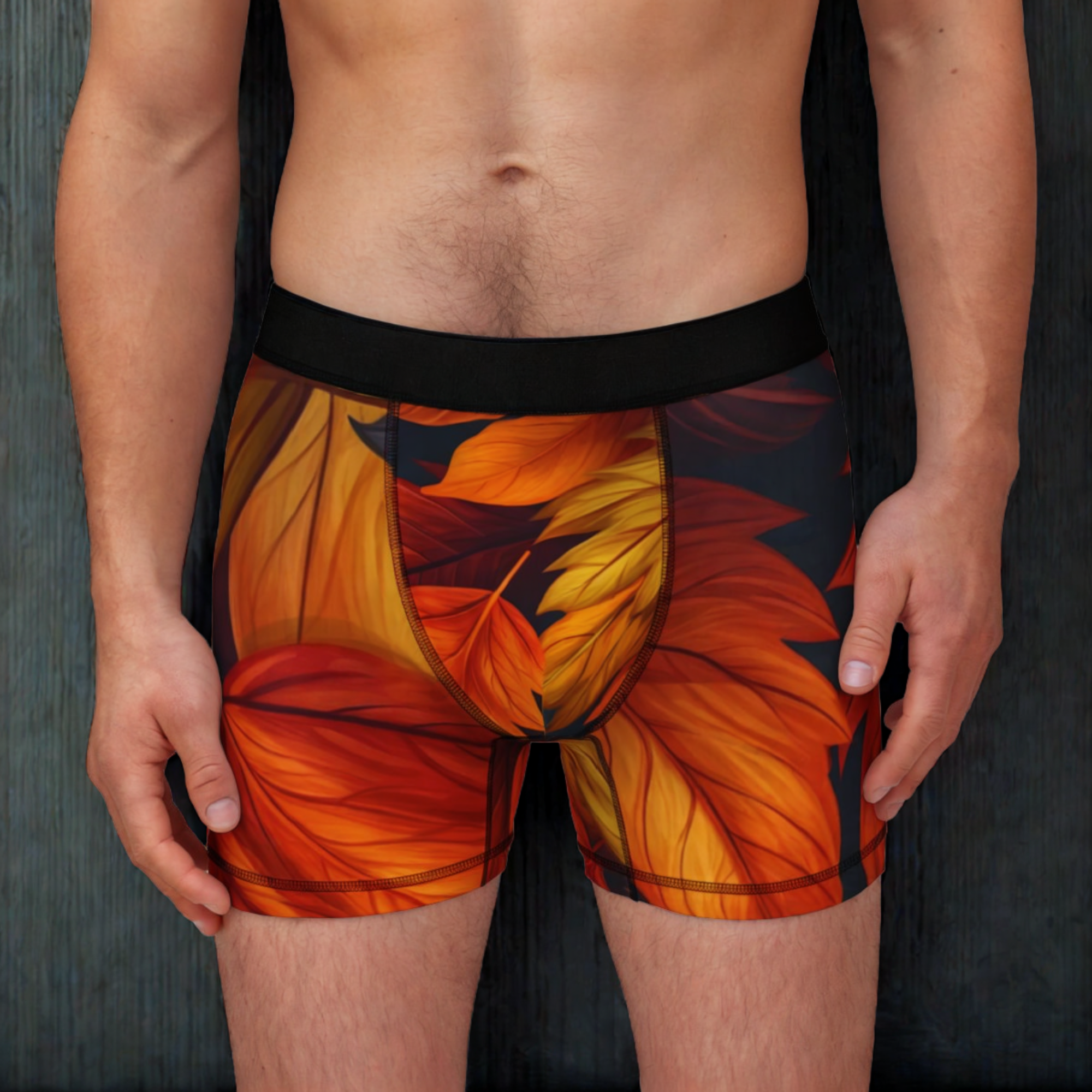 Autumn Leaves Mens Boxer Briefs Fall Foliage AOP Underwear | Soft Stretchy Lightweight Boxers | Nature-Inspired Mens Gift product thumbnail image Autumn Leaves Mens Boxer Briefs Fall Foliage AOP Underwear | Soft Stretchy Lightweight Boxers | Nature-Inspired Mens Gift product thumbnail image
