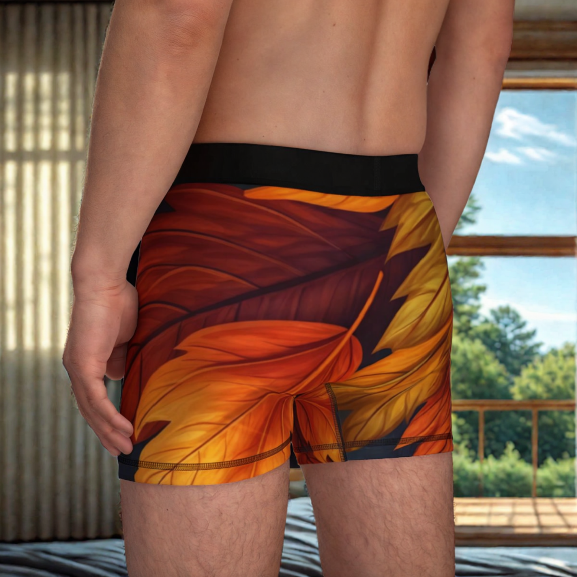Autumn Leaves Mens Boxer Briefs Fall Foliage AOP Underwear | Soft Stretchy Lightweight Boxers | Nature-Inspired Mens Gift product thumbnail image Autumn Leaves Mens Boxer Briefs Fall Foliage AOP Underwear | Soft Stretchy Lightweight Boxers | Nature-Inspired Mens Gift product thumbnail image