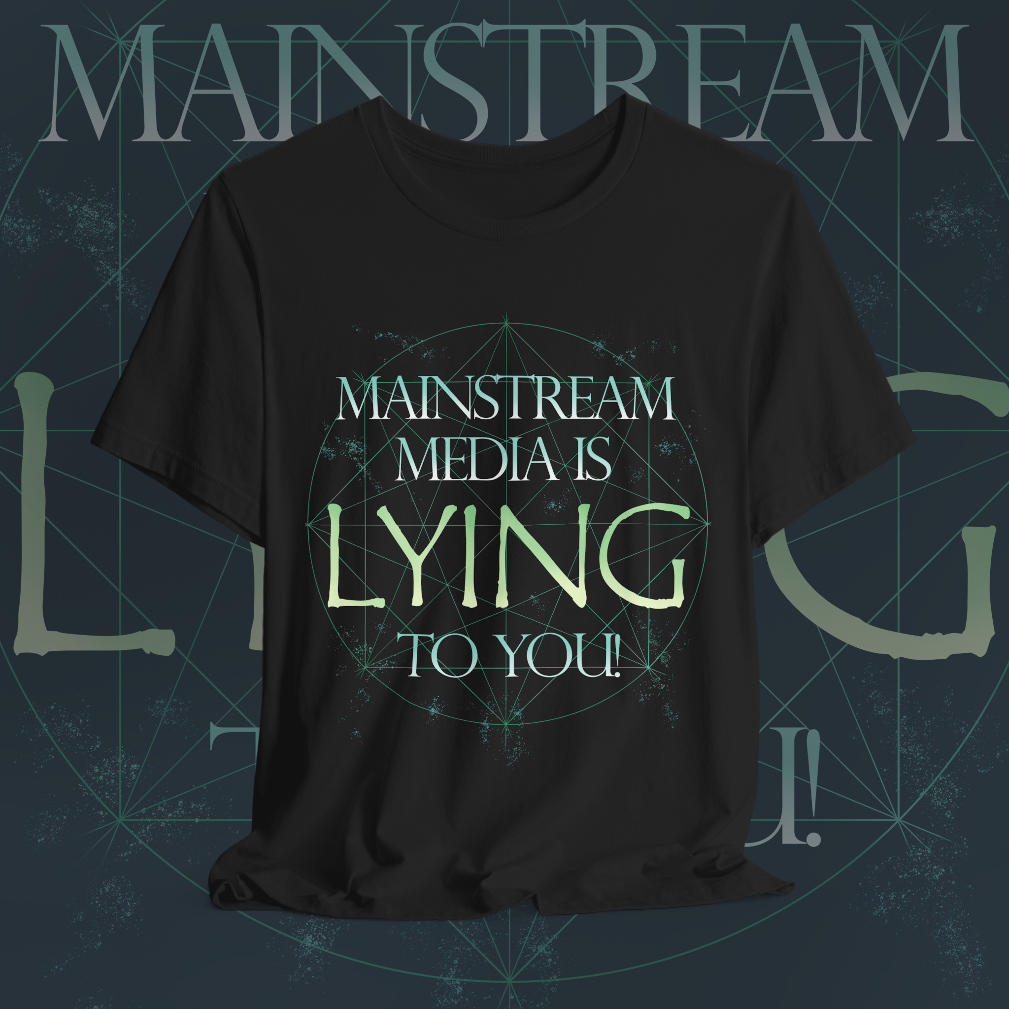 Media Truth Unisex Tee - Mainstream Media Is Lying to You, Gift for Truth Seekers, Statement T-Shirt, Conspiracy Theory Tee, Everyday Wear product thumbnail image Media Truth Unisex Tee - Mainstream Media Is Lying to You, Gift for Truth Seekers, Statement T-Shirt, Conspiracy Theory Tee, Everyday Wear product thumbnail image