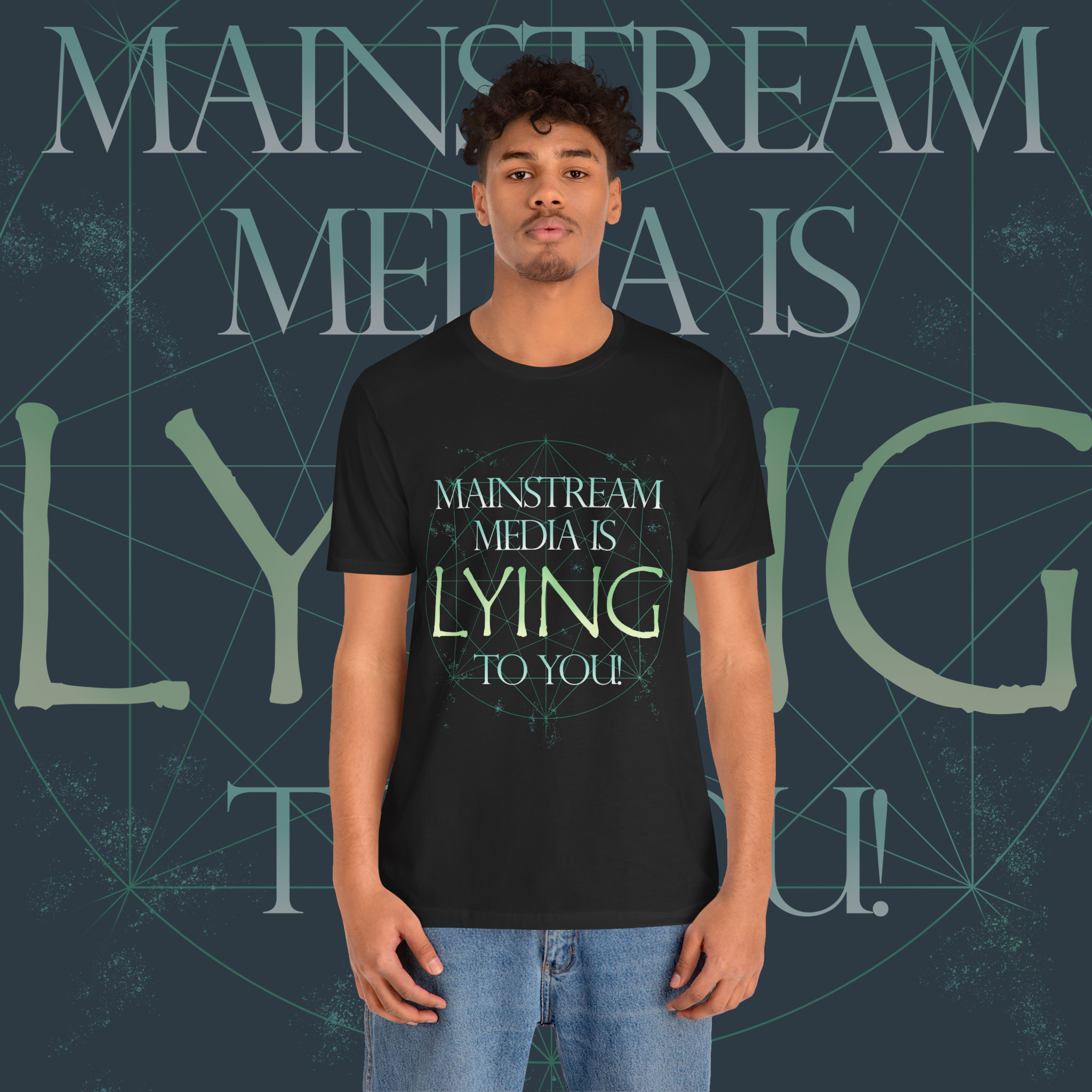 Media Truth Unisex Tee - Mainstream Media Is Lying to You, Gift for Truth Seekers, Statement T-Shirt, Conspiracy Theory Tee, Everyday Wear product thumbnail image Media Truth Unisex Tee - Mainstream Media Is Lying to You, Gift for Truth Seekers, Statement T-Shirt, Conspiracy Theory Tee, Everyday Wear product thumbnail image