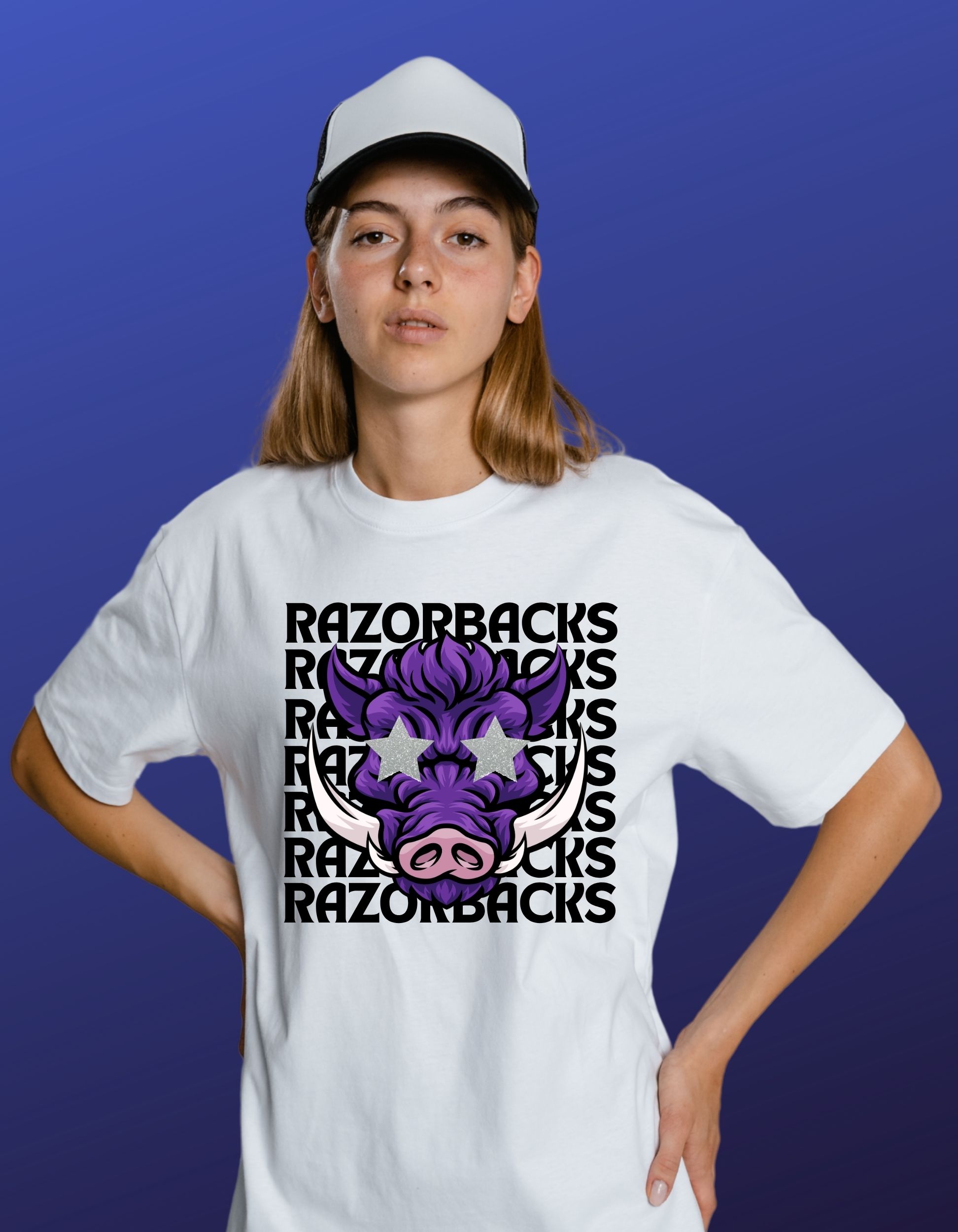 Razorbacks Sparkle Spirit T-Shirt Robinson Middle School Spirit Wear product thumbnail image Razorbacks Sparkle Spirit T-Shirt Robinson Middle School Spirit Wear product thumbnail image