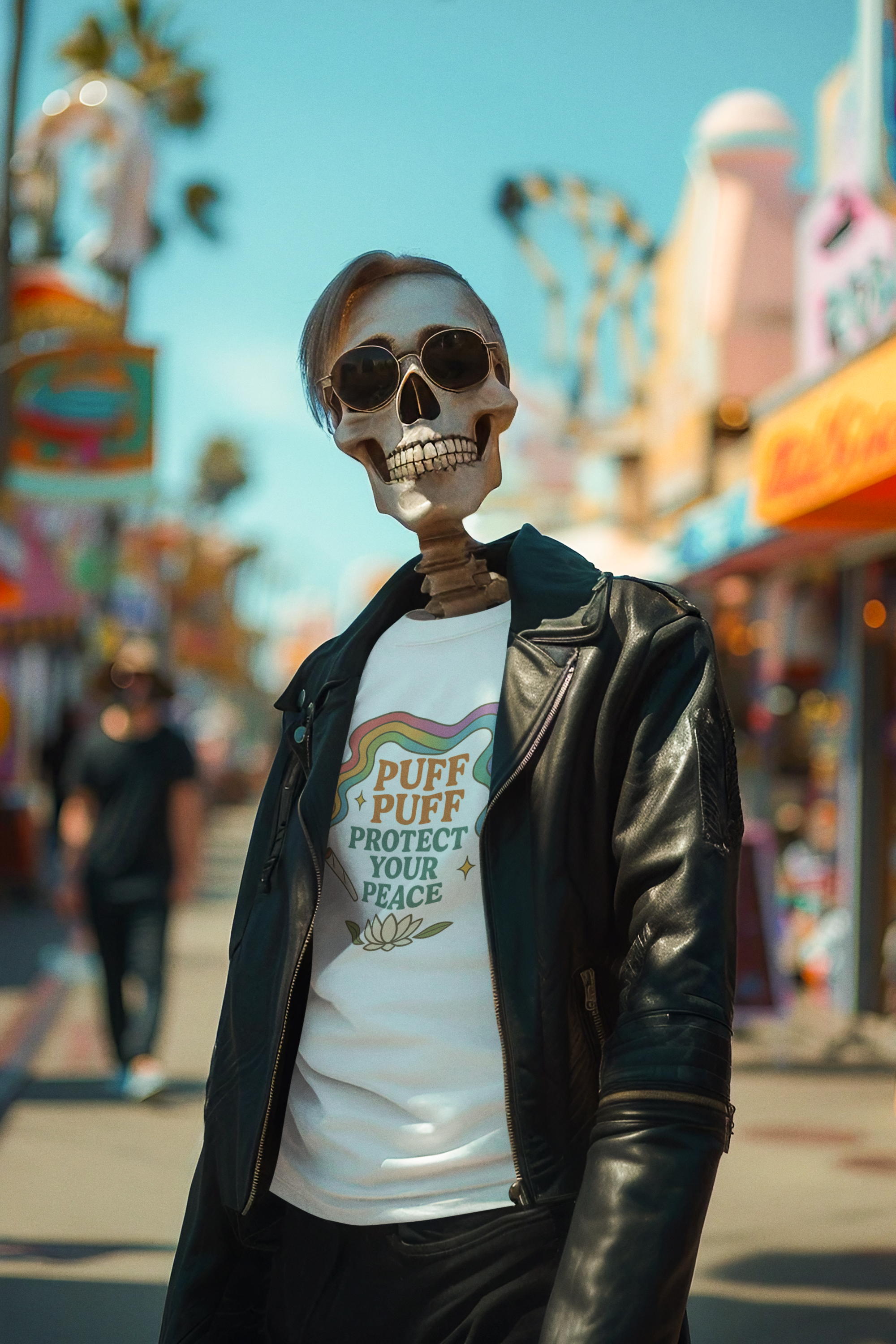 Puff Puff Protect Your Peace Unisex T-Shirt product thumbnail image Puff Puff Protect Your Peace Unisex T-Shirt product thumbnail image