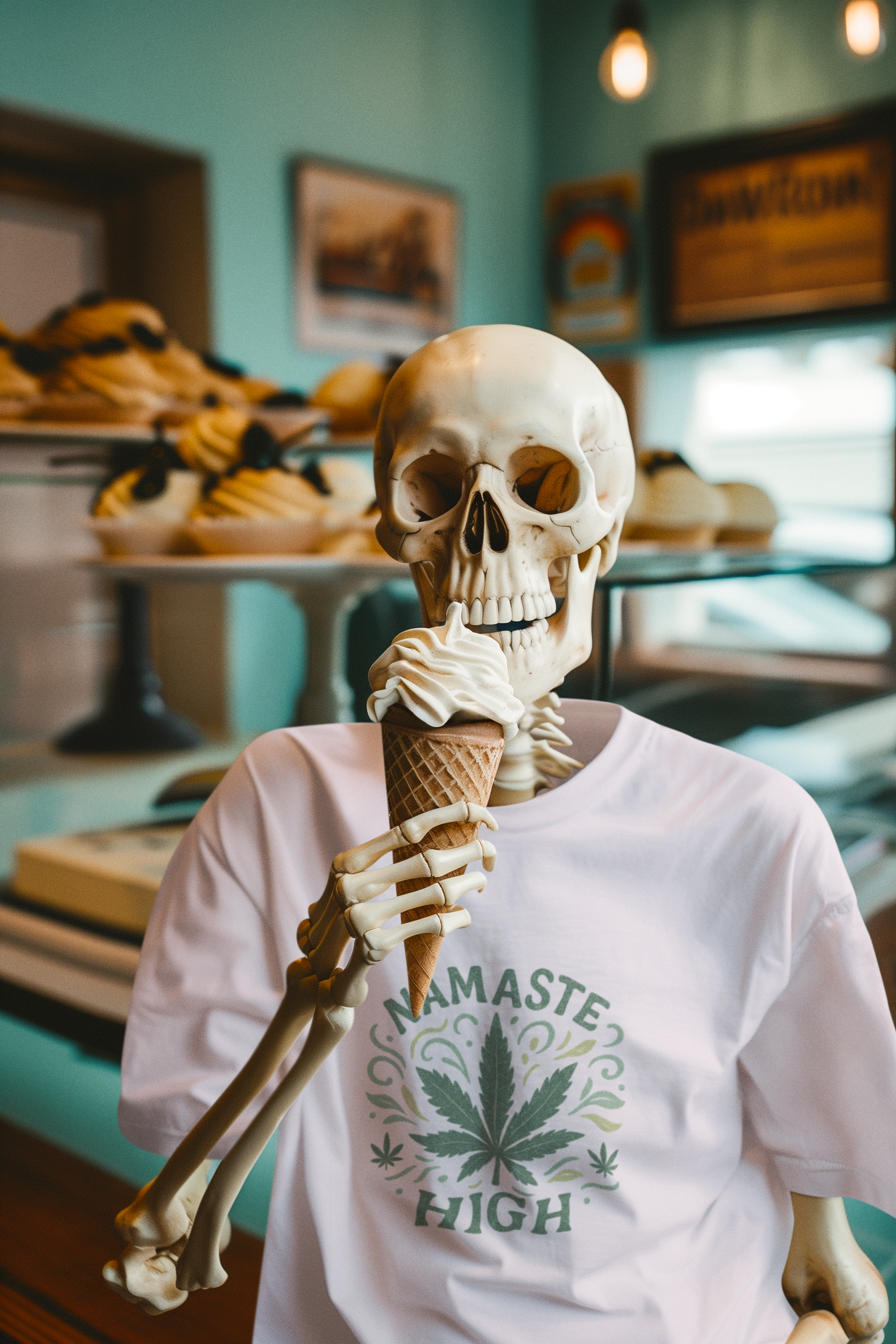 🧘♀️ Namaste High Unisex Tee – Zen, But Baked product thumbnail image 🧘♀️ Namaste High Unisex Tee – Zen, But Baked product thumbnail image