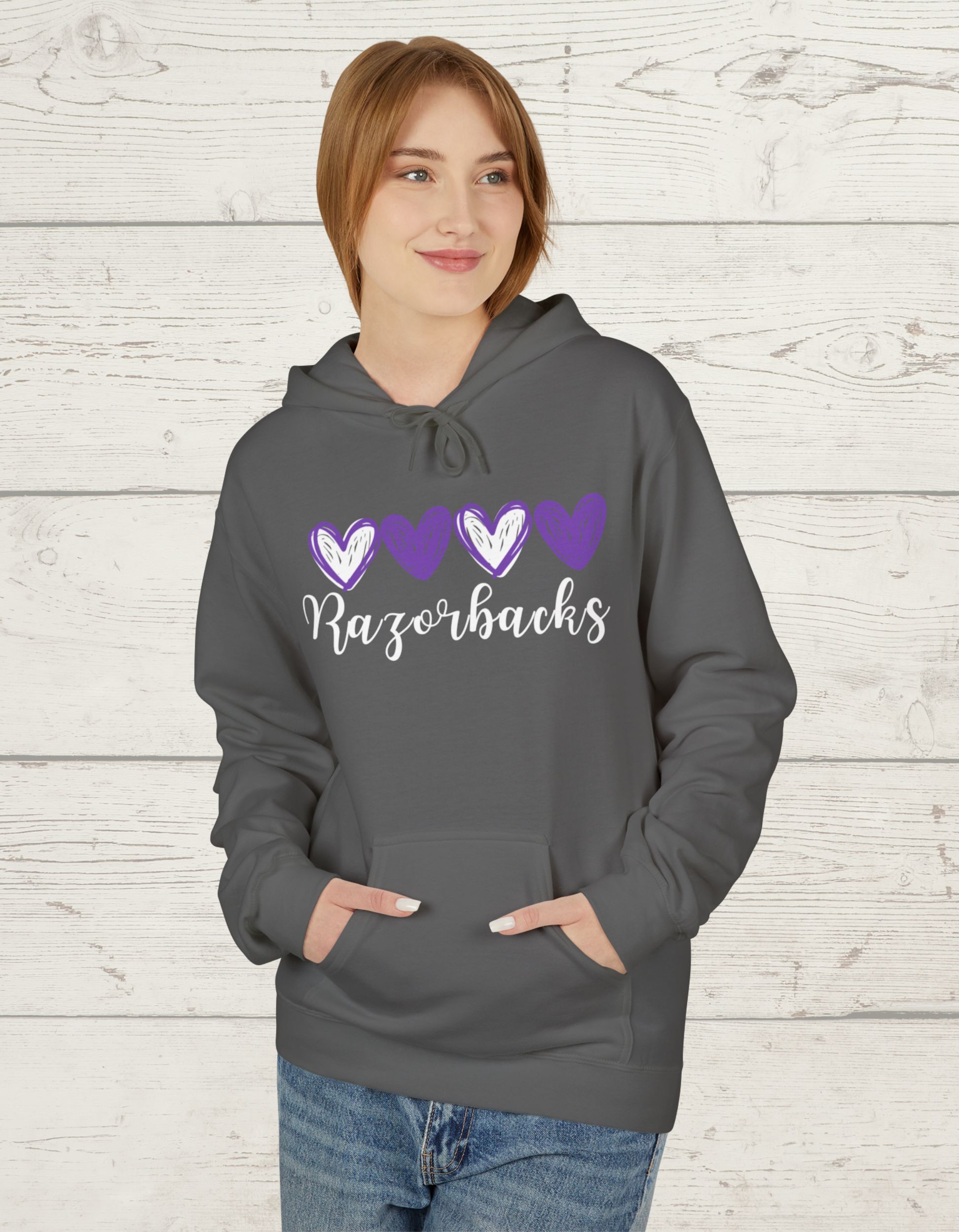  Razorbacks Heart Hoodie - Robinson Middle School