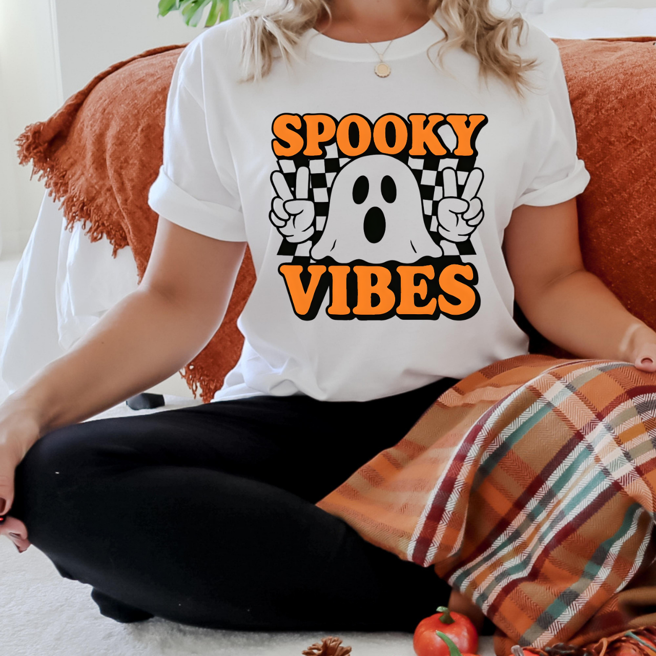 Spooky Vibes Unisex T-Shirt - Perfect for Halloween, Casual Wear, Ghost Lovers, Festival Fashion, Unique Gift Idea Spooky Vibes Unisex T-Shirt - Perfect for Halloween, Casual Wear, Ghost Lovers, Festival Fashion, Unique Gift Idea