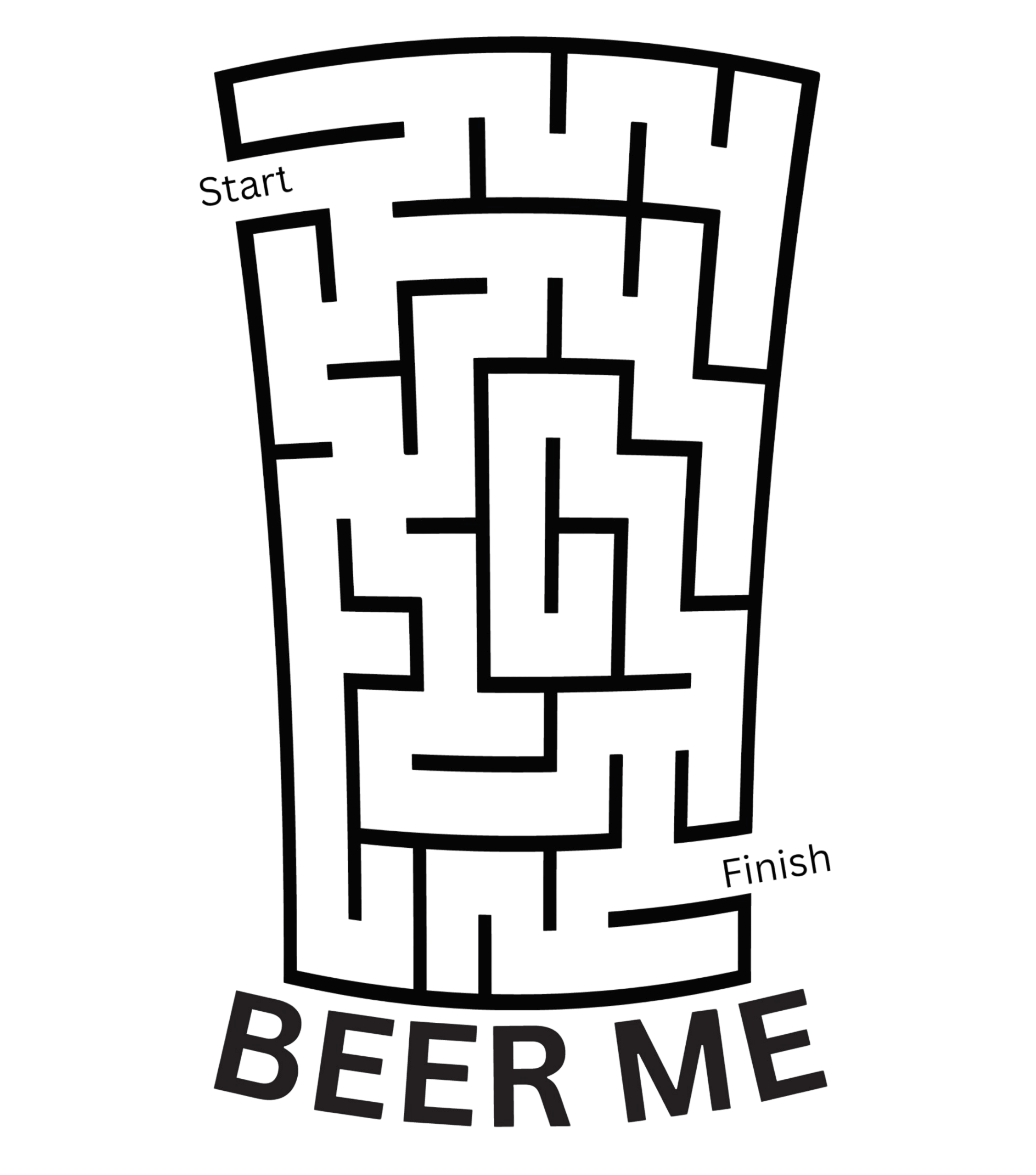 Beer Maze, You Know You Want Me, Casual Graphic Unisex T-Shirt product thumbnail image Beer Maze, You Know You Want Me, Casual Graphic Unisex T-Shirt product thumbnail image