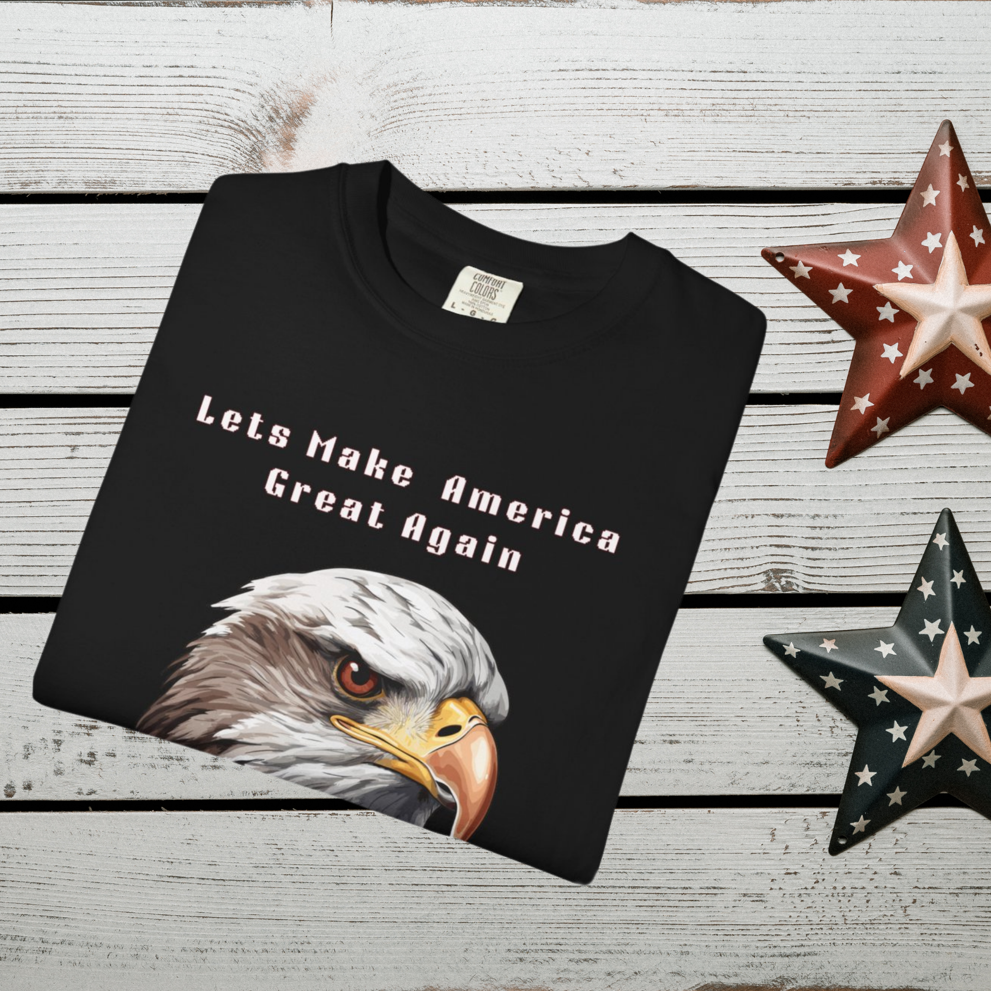 Patriotic Bald Eagle T Shirt Lets Make America Great Again | USA Pride Tee | Unisex Conservative Graphic Shirt | Gift for Americans product thumbnail image Patriotic Bald Eagle T Shirt Lets Make America Great Again | USA Pride Tee | Unisex Conservative Graphic Shirt | Gift for Americans product thumbnail image
