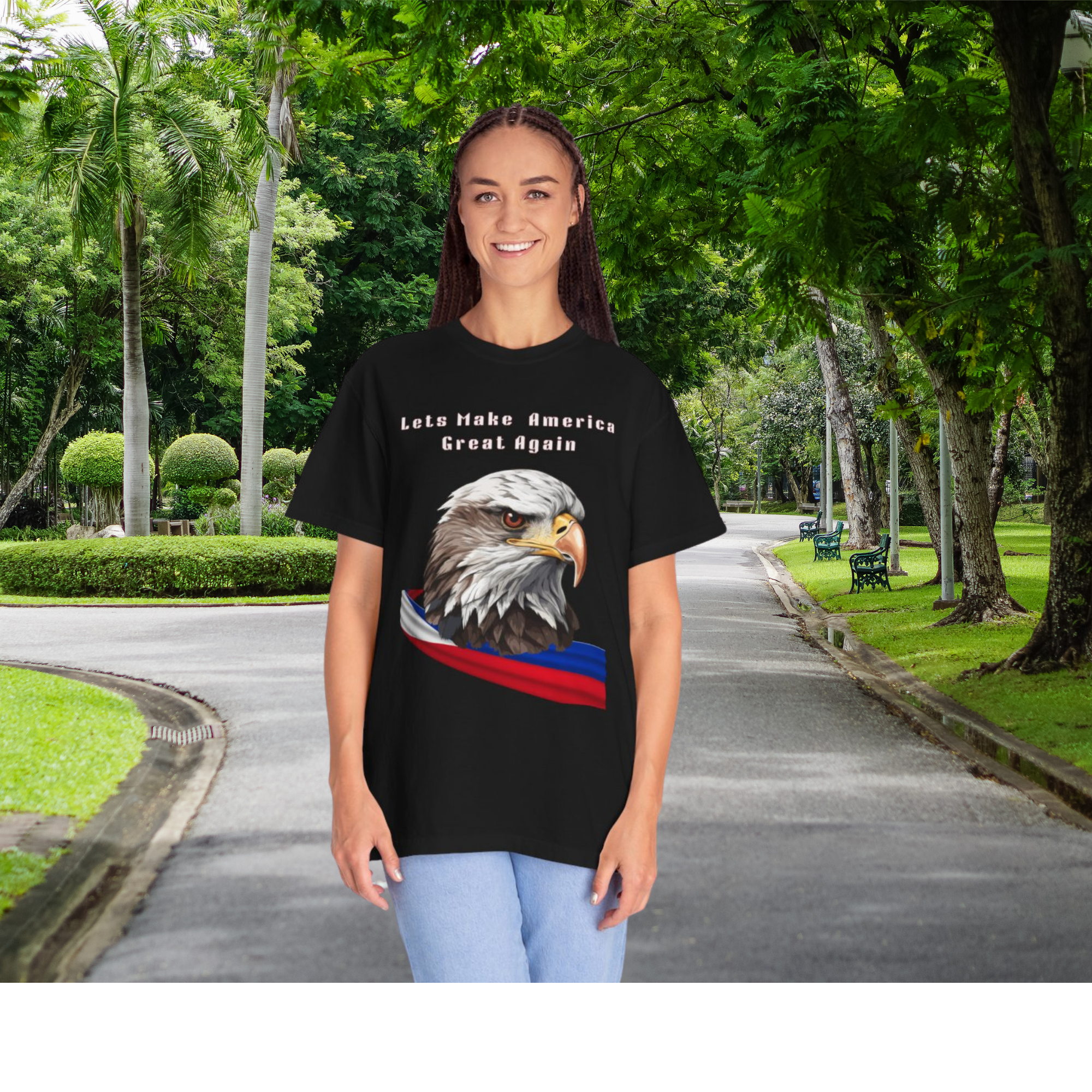 Patriotic Bald Eagle T Shirt Lets Make America Great Again | USA Pride Tee | Unisex Conservative Graphic Shirt | Gift for Americans product thumbnail image Patriotic Bald Eagle T Shirt Lets Make America Great Again | USA Pride Tee | Unisex Conservative Graphic Shirt | Gift for Americans product thumbnail image