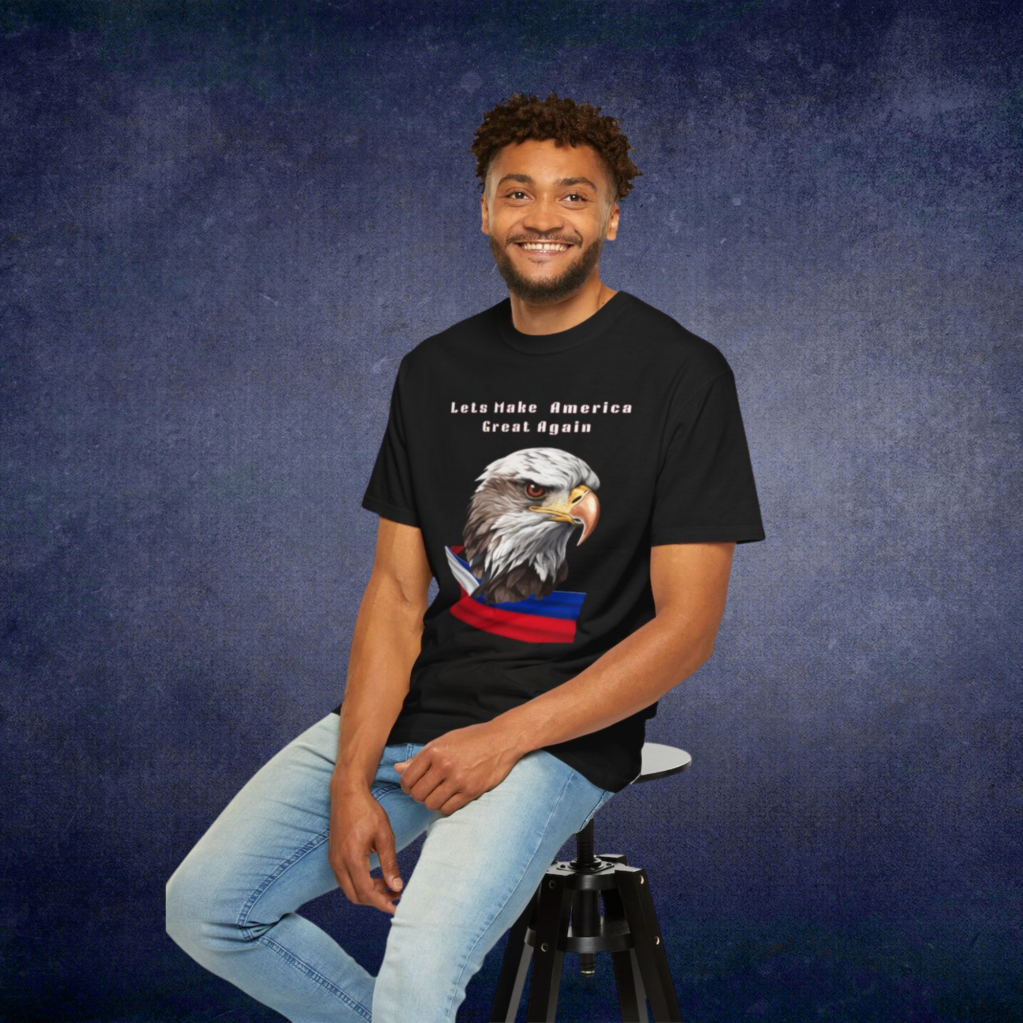 Patriotic Bald Eagle T Shirt Lets Make America Great Again | USA Pride Tee | Unisex Conservative Graphic Shirt | Gift for Americans