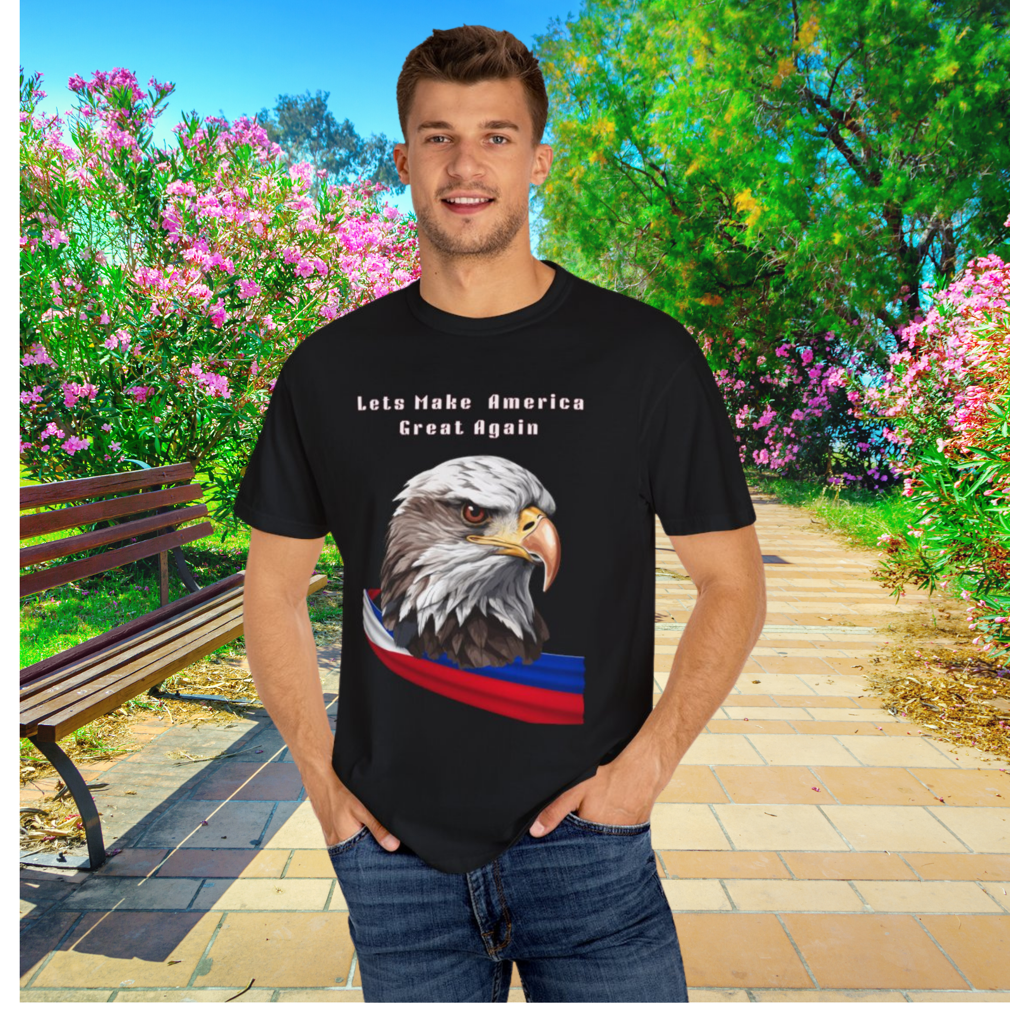 Patriotic Bald Eagle T Shirt Lets Make America Great Again | USA Pride Tee | Unisex Conservative Graphic Shirt | Gift for Americans product thumbnail image Patriotic Bald Eagle T Shirt Lets Make America Great Again | USA Pride Tee | Unisex Conservative Graphic Shirt | Gift for Americans product thumbnail image