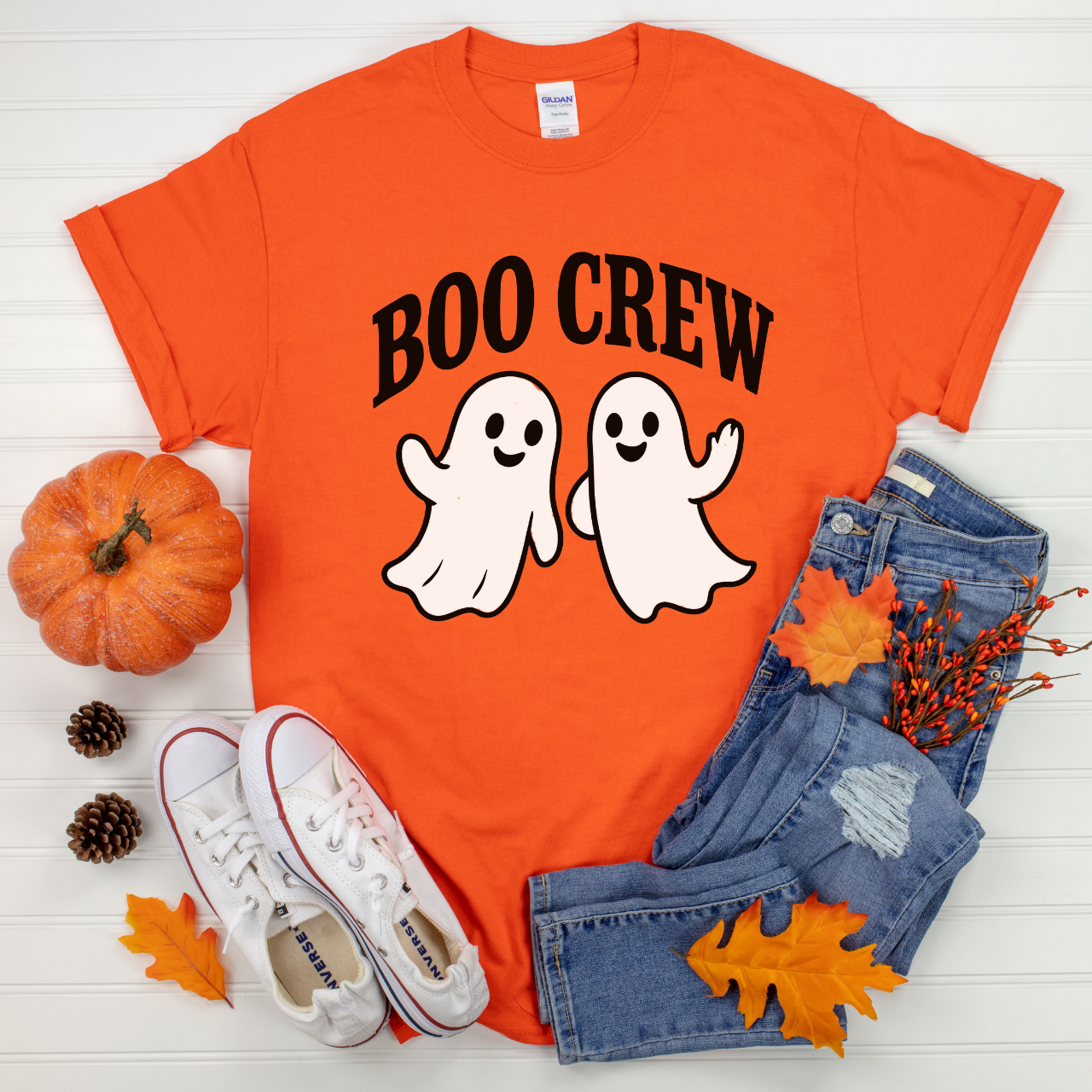 Boo Crew Halloween T-Shirt, Unisex Softstyle Tee, Halloween Costume Shirt, Fall Festive Apparel, Spooky Season Wear product thumbnail image Boo Crew Halloween T-Shirt, Unisex Softstyle Tee, Halloween Costume Shirt, Fall Festive Apparel, Spooky Season Wear product thumbnail image