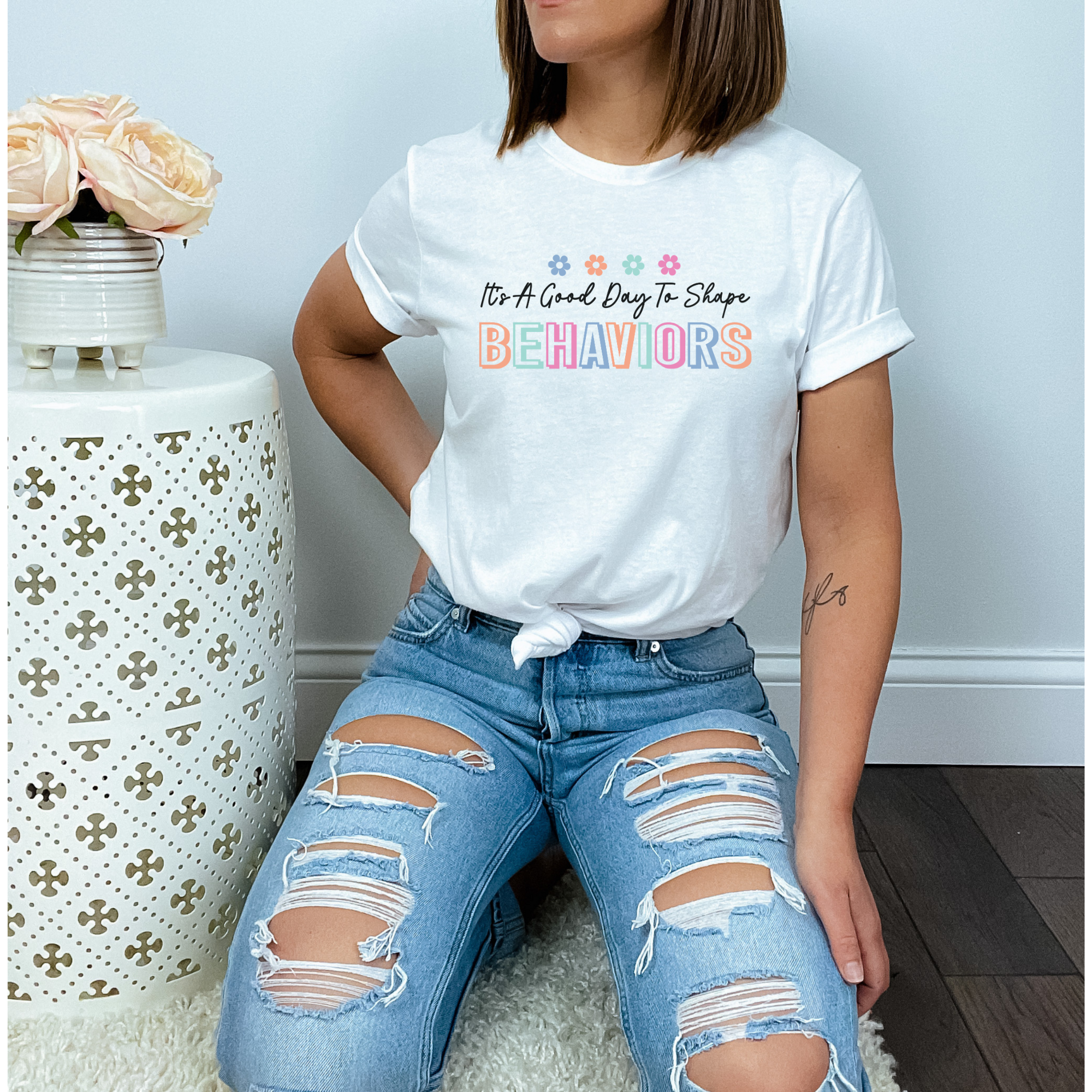 It’s A Good Day to Shape Behaviors T-Shirt | ABA Therapist Tee | Behavior Technician Shirt | BCBA Gift | Cute RBT Shirt | SpEd Staff Shirt product thumbnail image